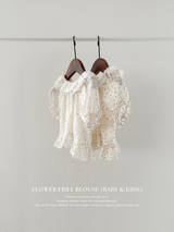 Flower frill blouse (baby & kids)