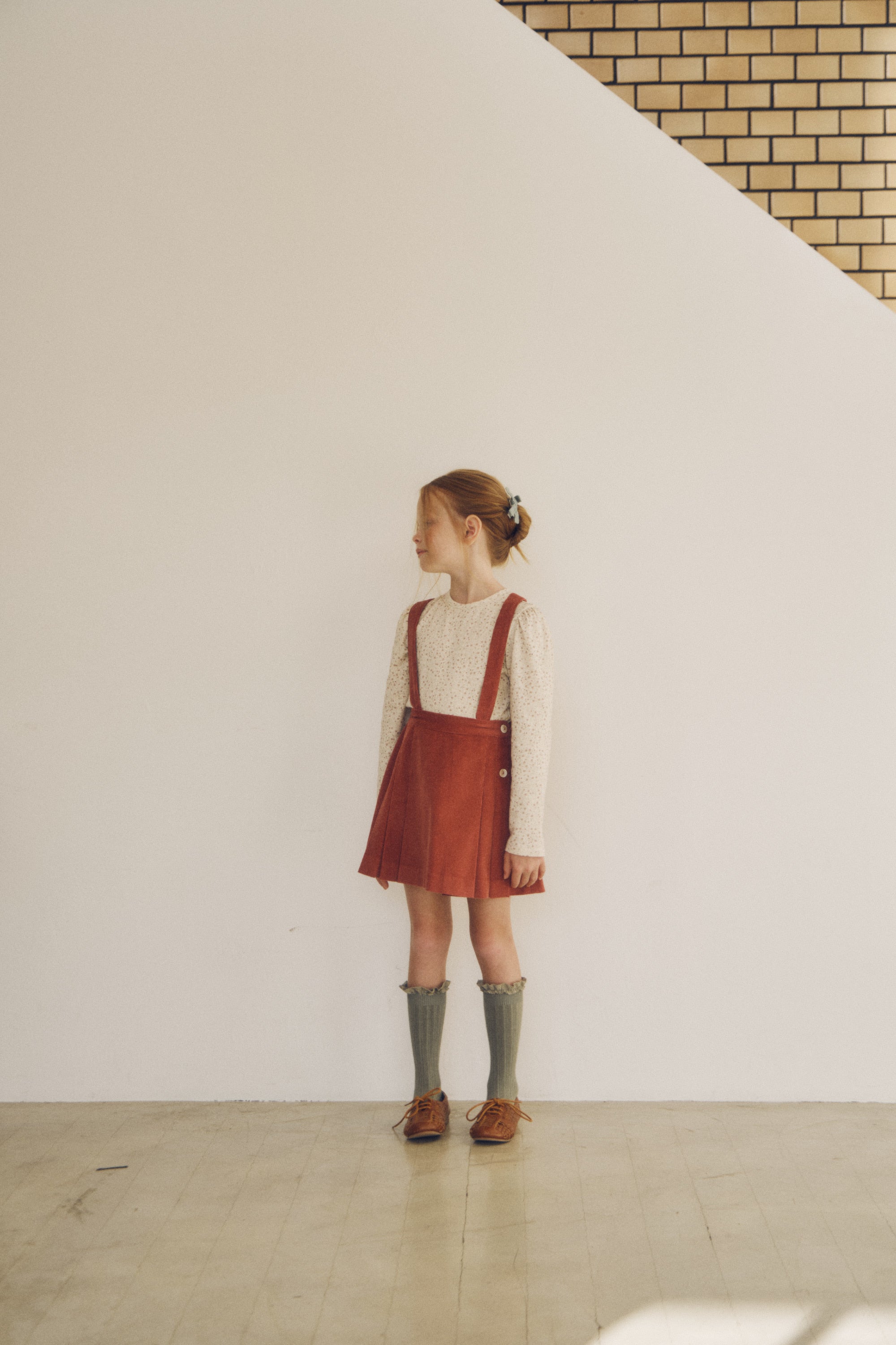 ［inné］Soft long tee (flower)