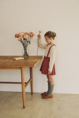 ［inné］Soft long tee (flower)