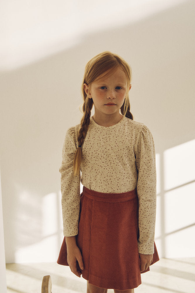 ［inné］Soft long tee (flower)