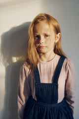 ［inné］Soft long tee (dusty pink)