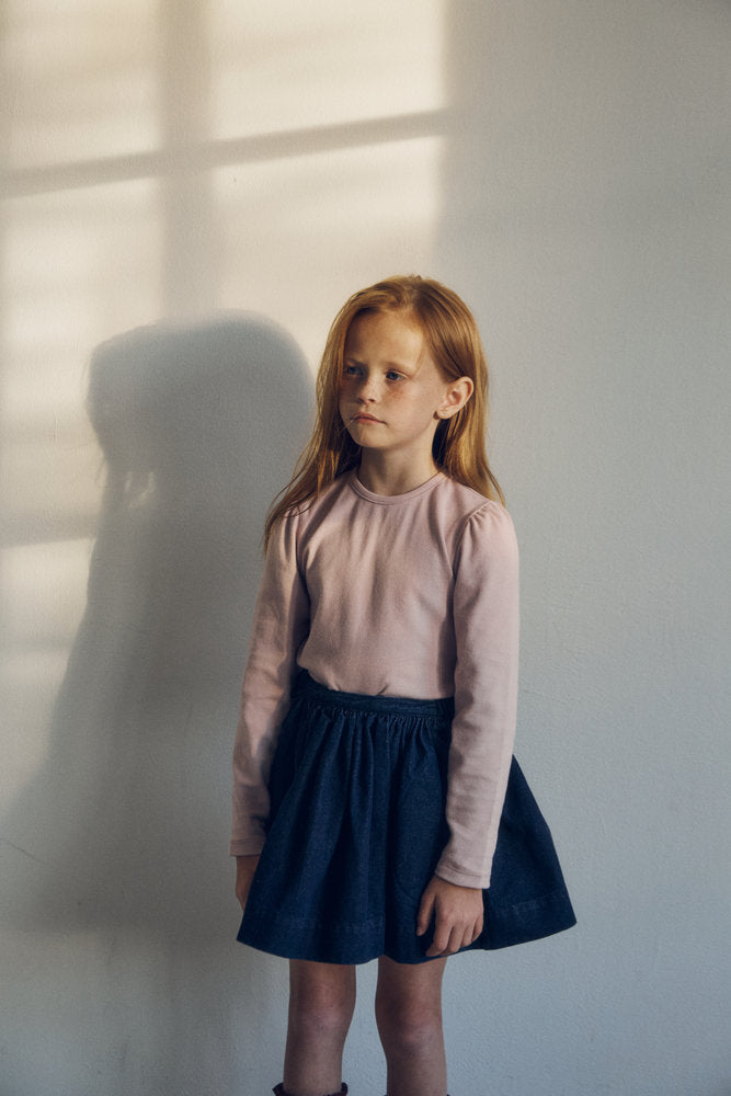 ［inné］Soft long tee (dusty pink)