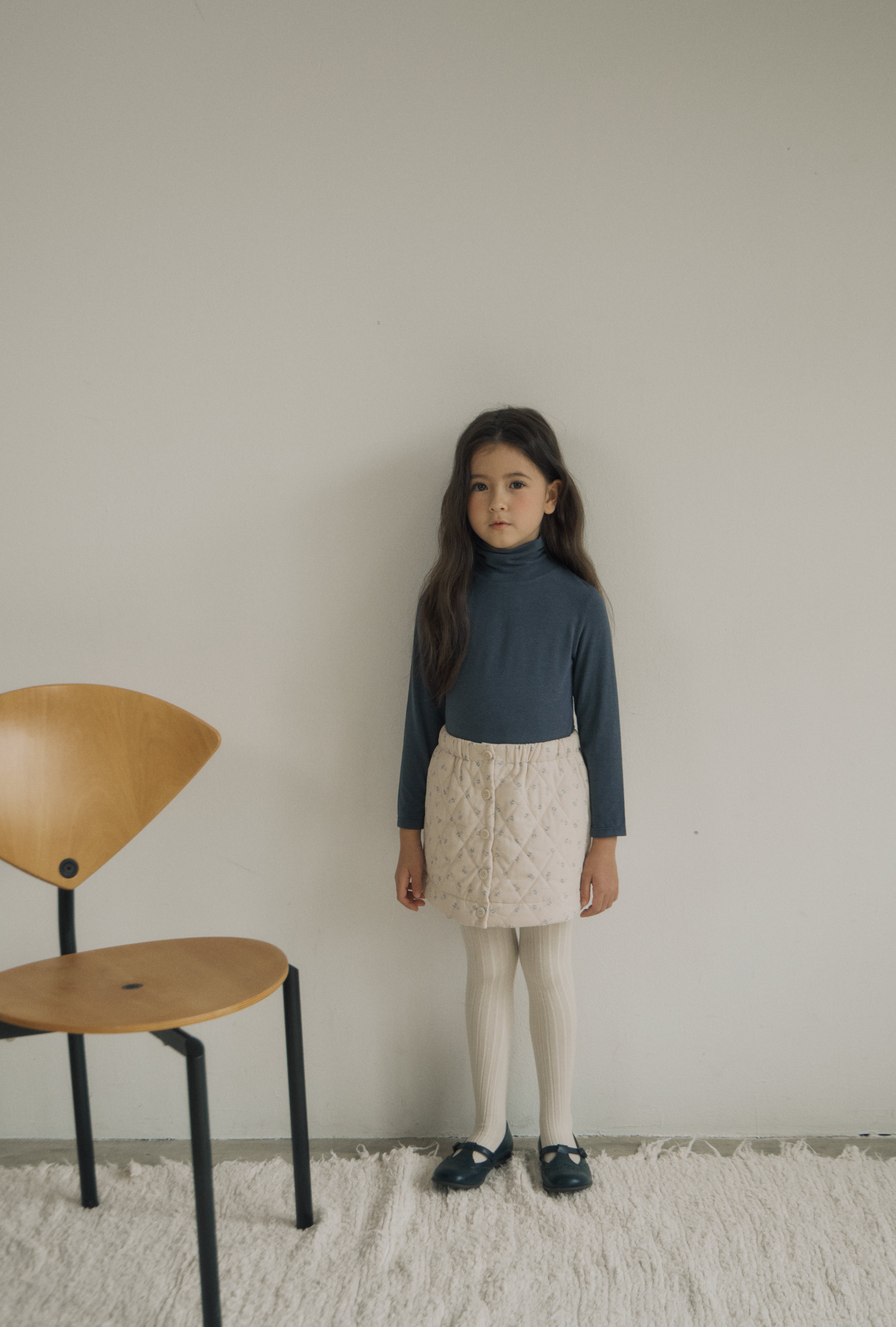 ［inné］Basic soft turtleneck (light blue)