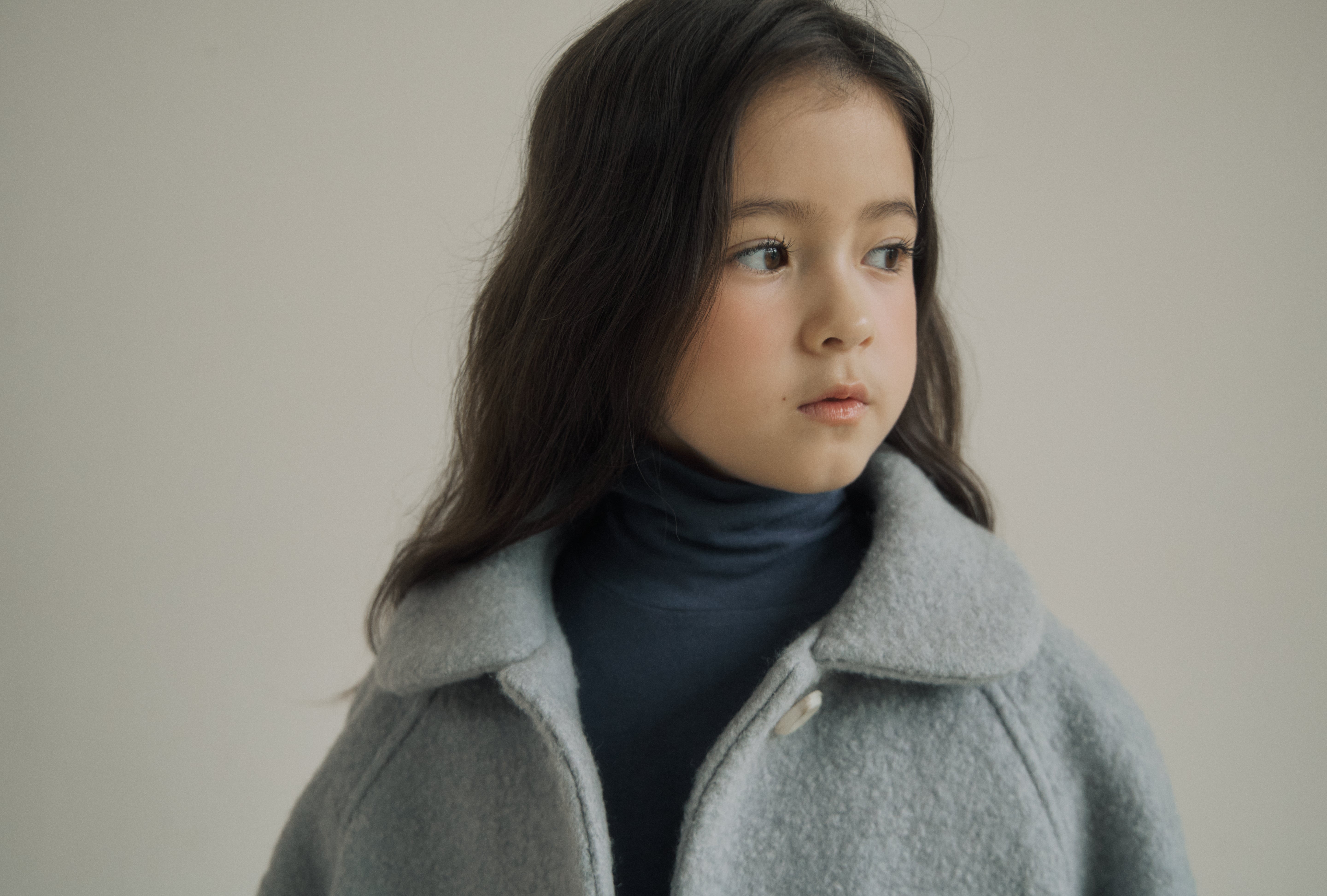 ［inné］Noa wool coat (haze blue)