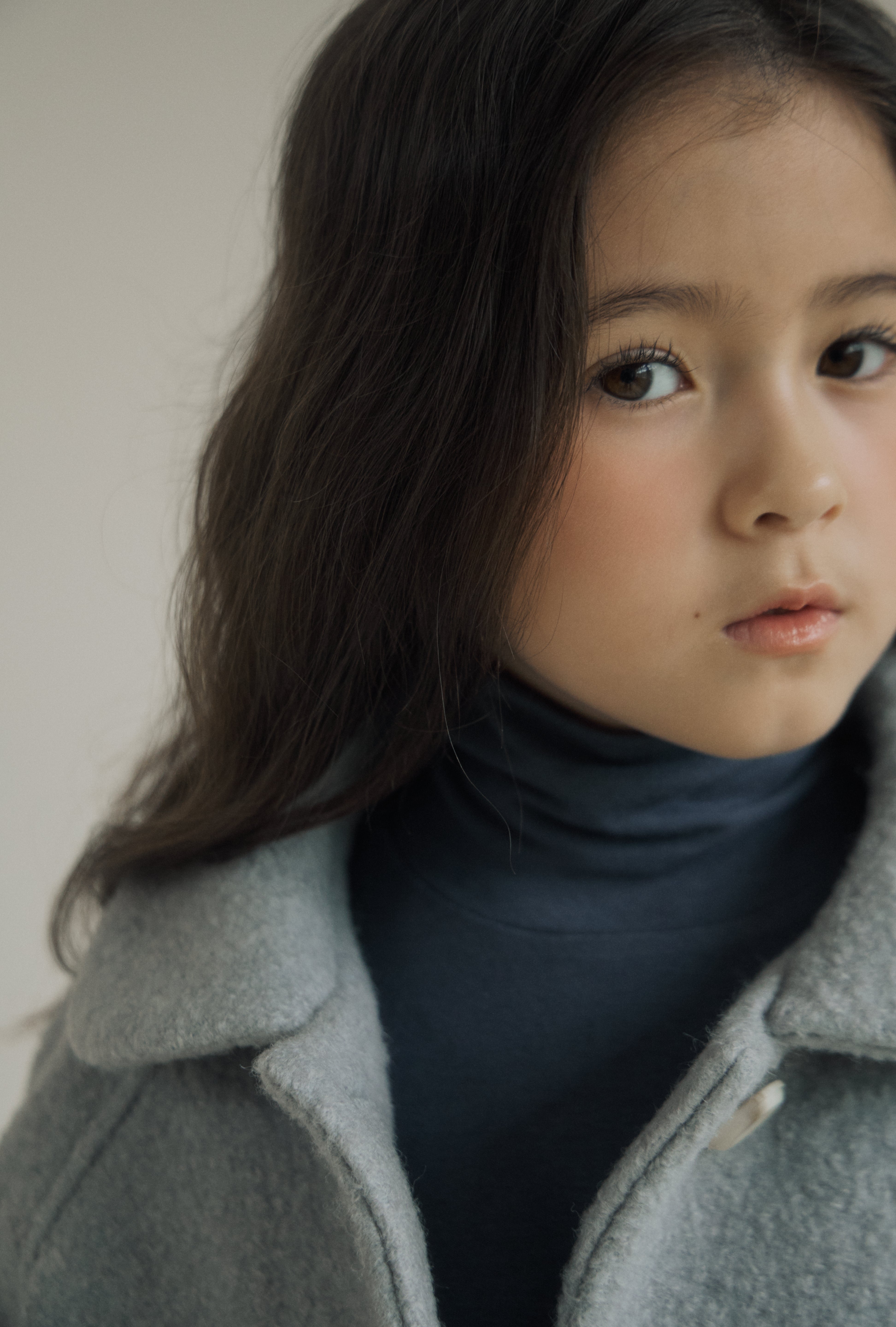 ［inné］Noa wool coat (haze blue)