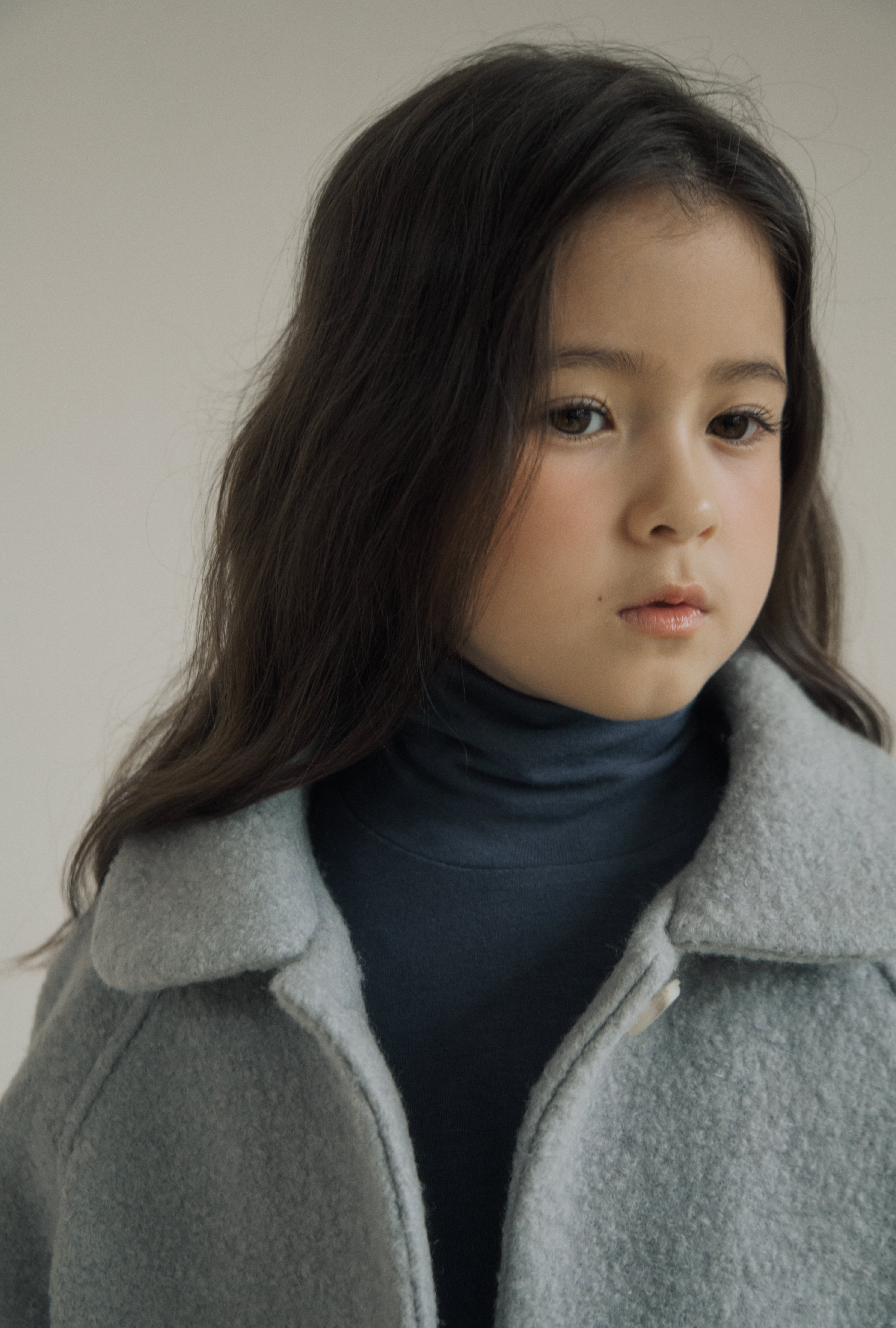 ［inné］Noa wool coat (haze blue)