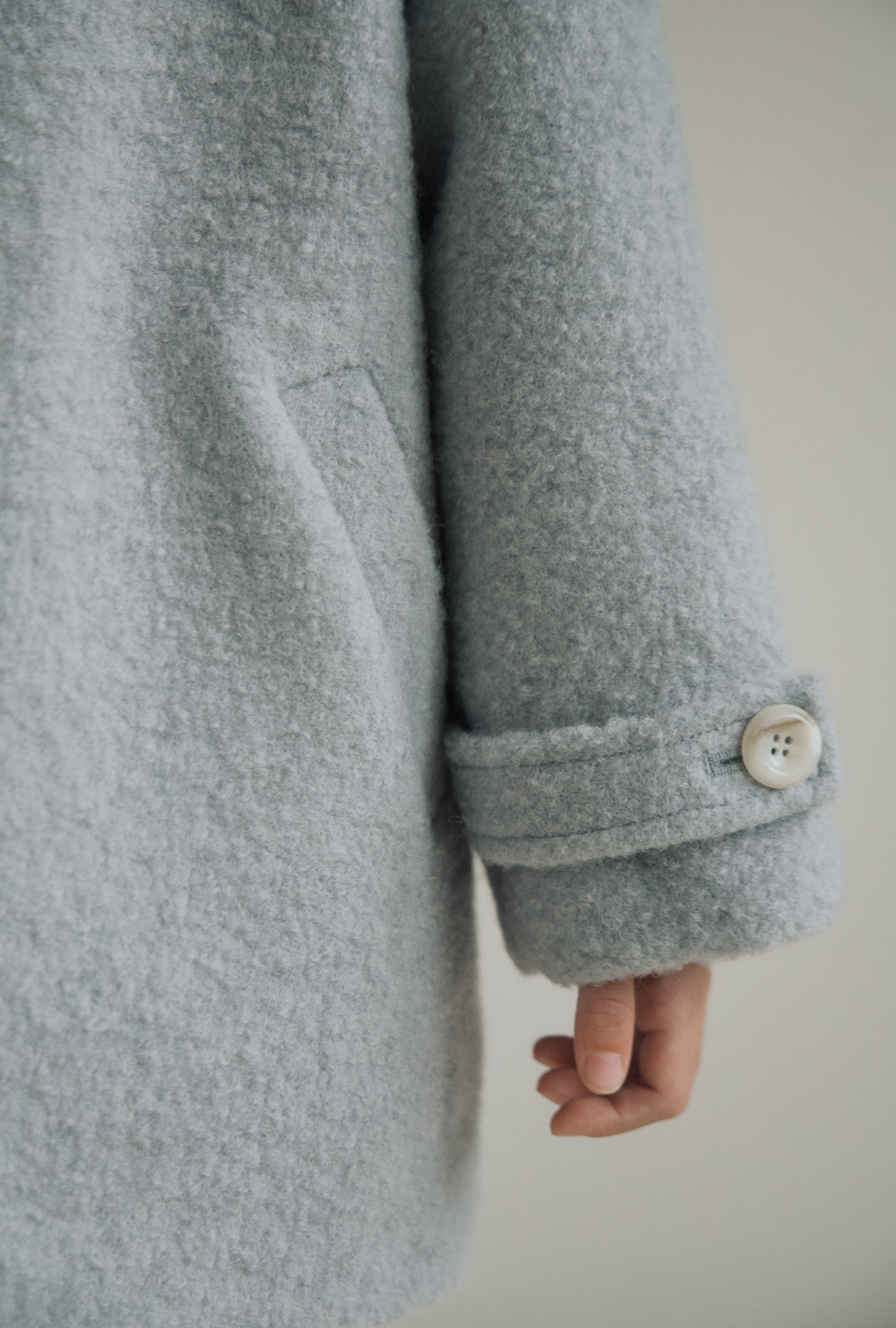 ［inné］Noa wool coat (haze blue)