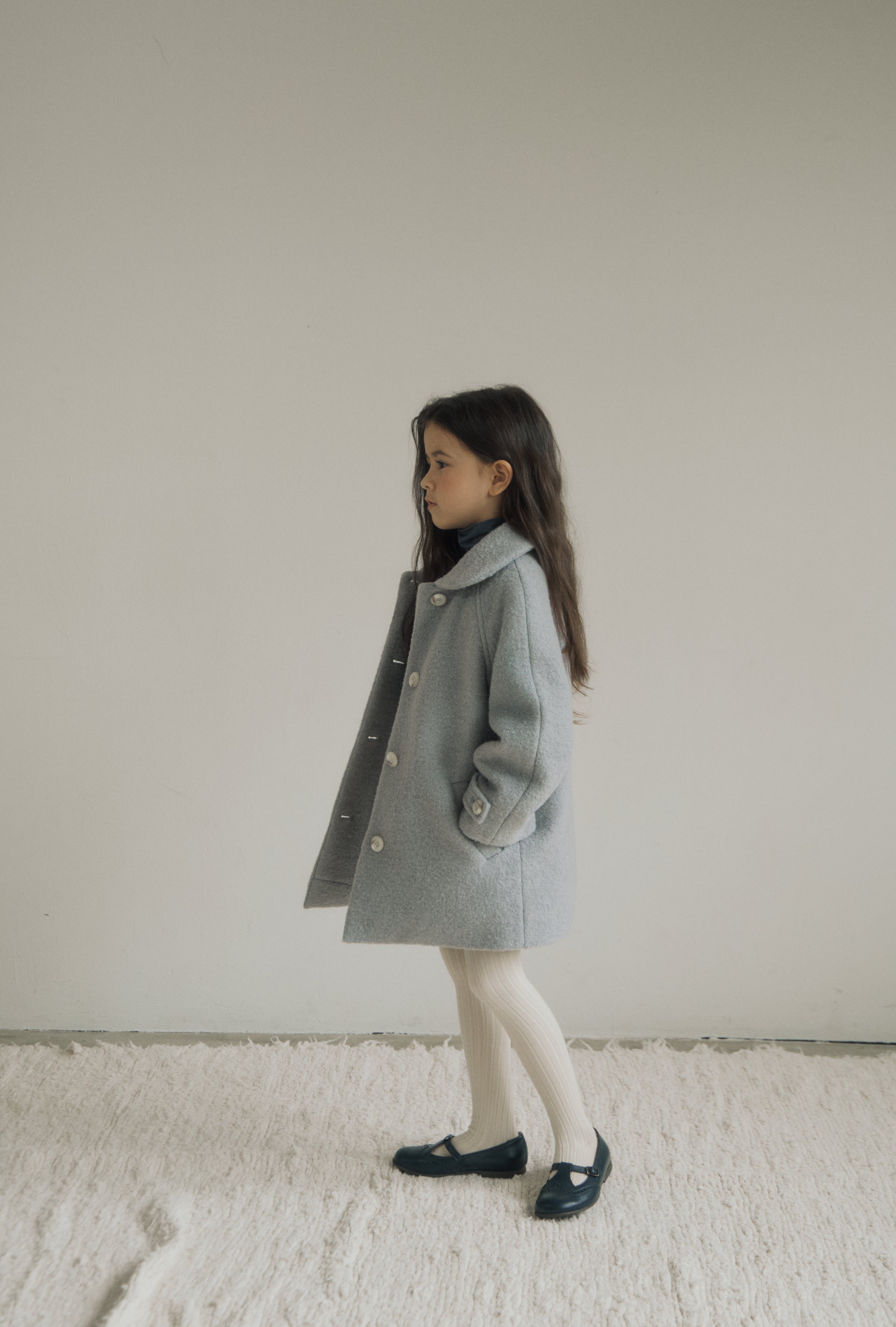 ［inné］Noa wool coat (haze blue)