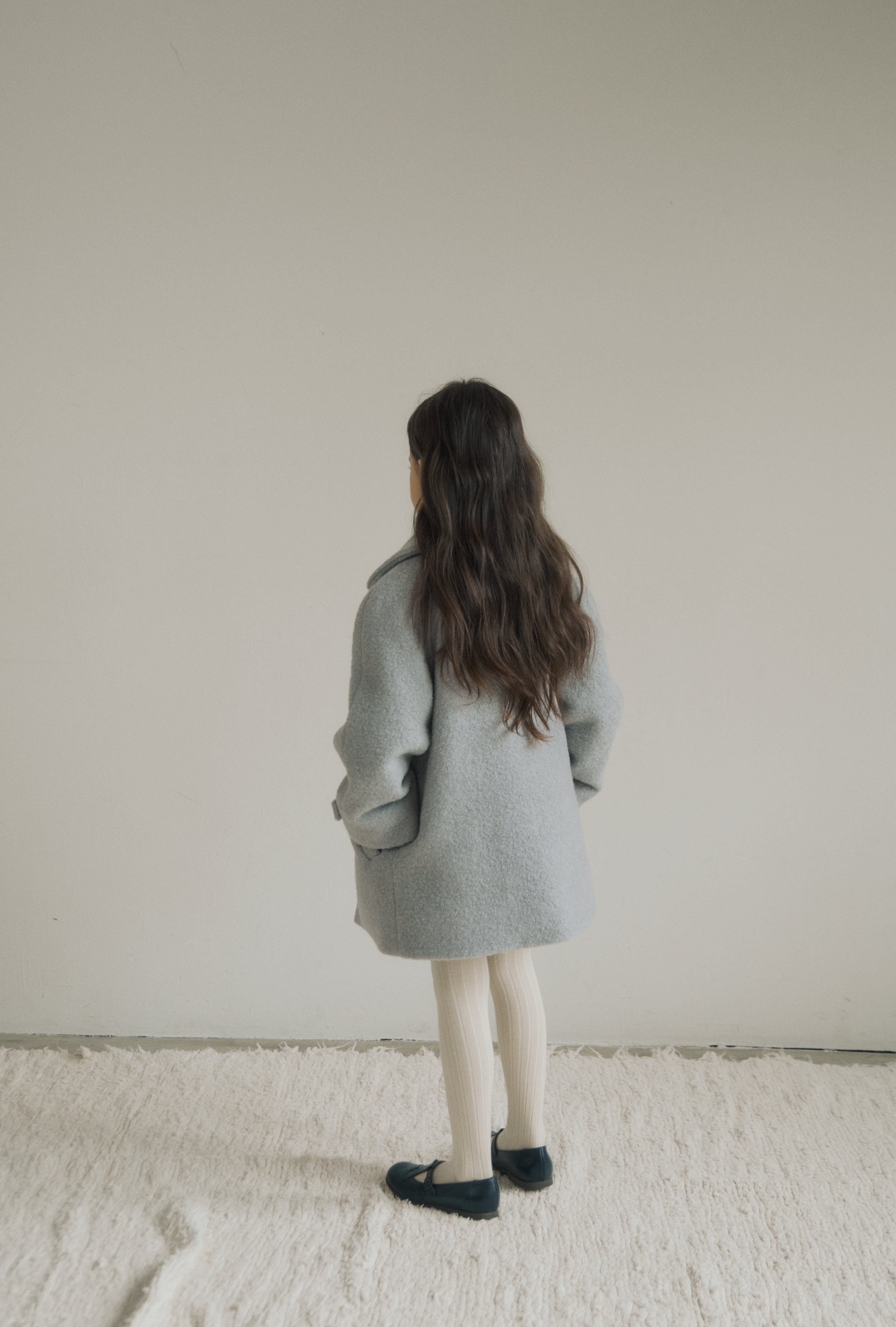 ［inné］Noa wool coat (haze blue)