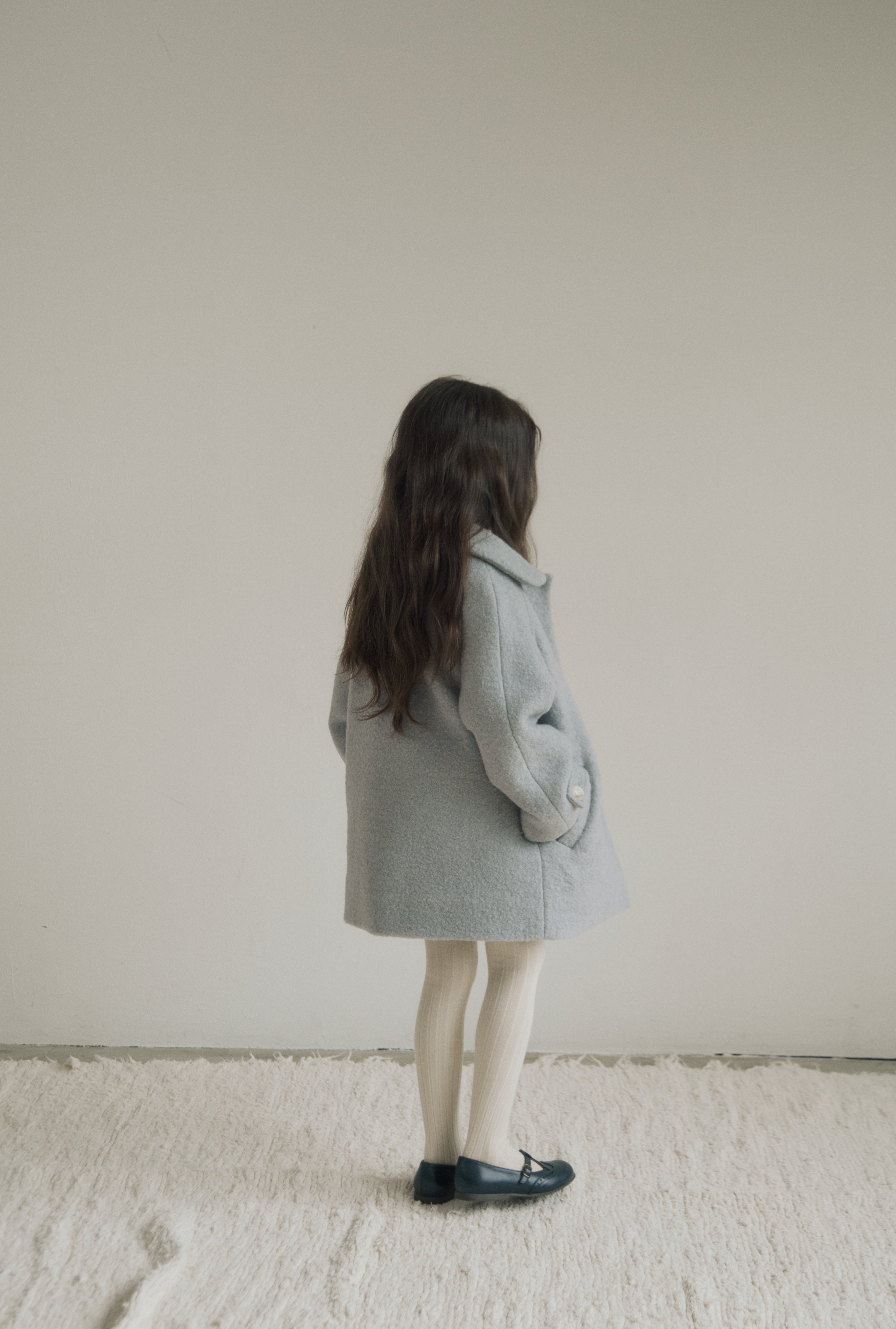 ［inné］Noa wool coat (haze blue)
