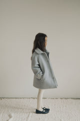 ［inné］Noa wool coat (haze blue)