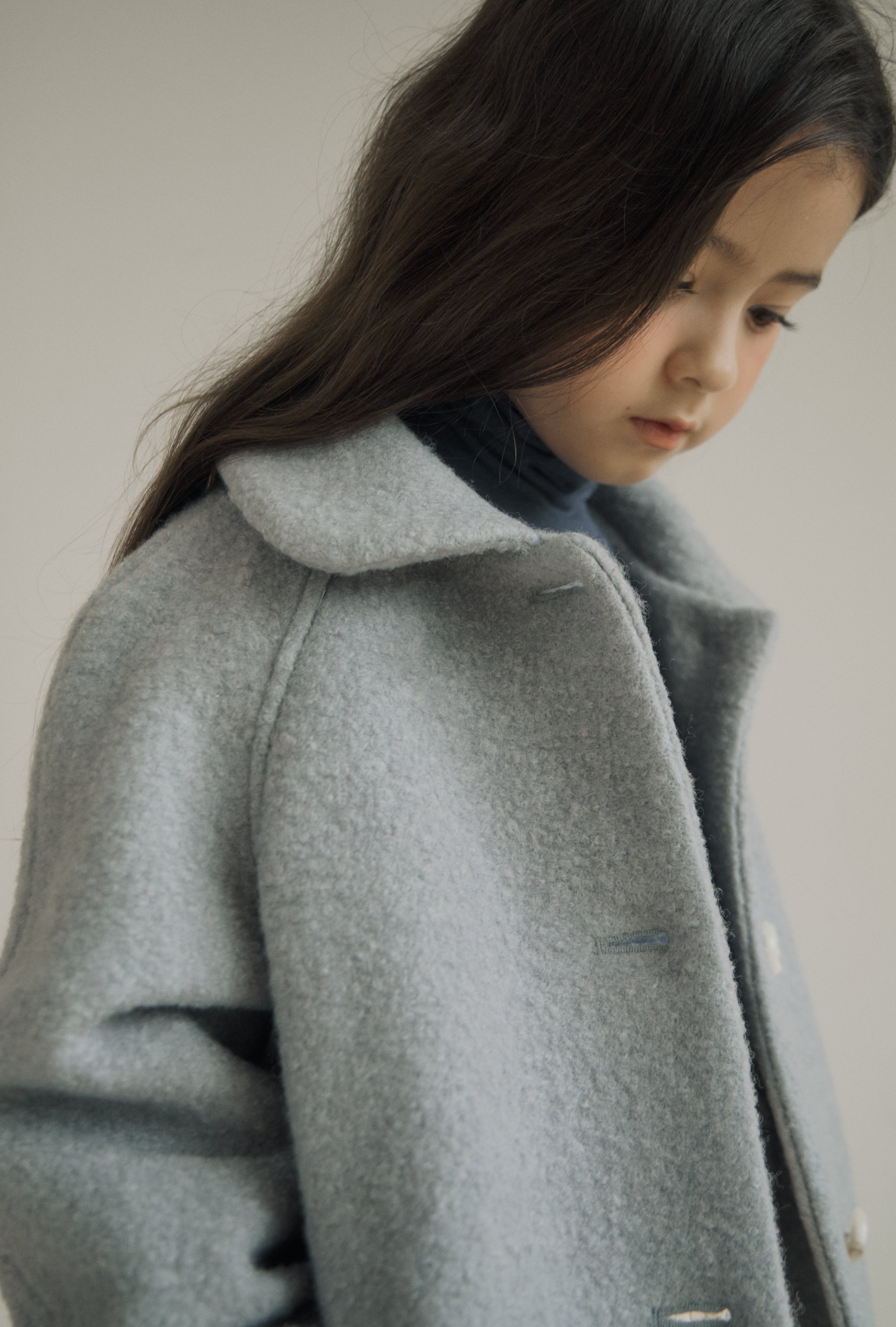 ［inné］Noa wool coat (haze blue)