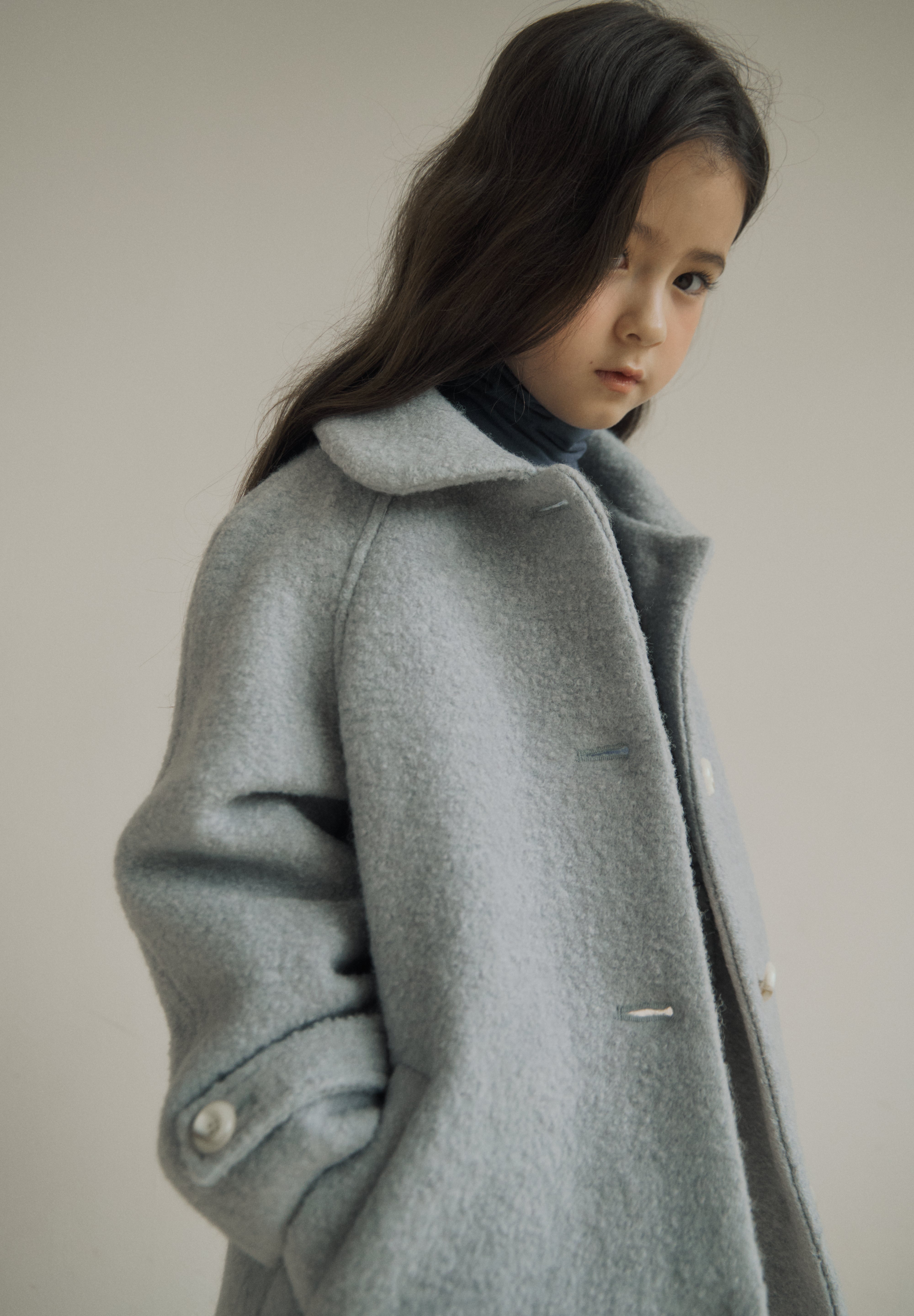 ［inné］Noa wool coat (haze blue)