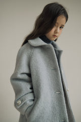 ［inné］Noa wool coat (haze blue)