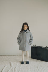 ［inné］Noa wool coat (haze blue)