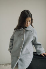 ［inné］Noa wool coat (haze blue)