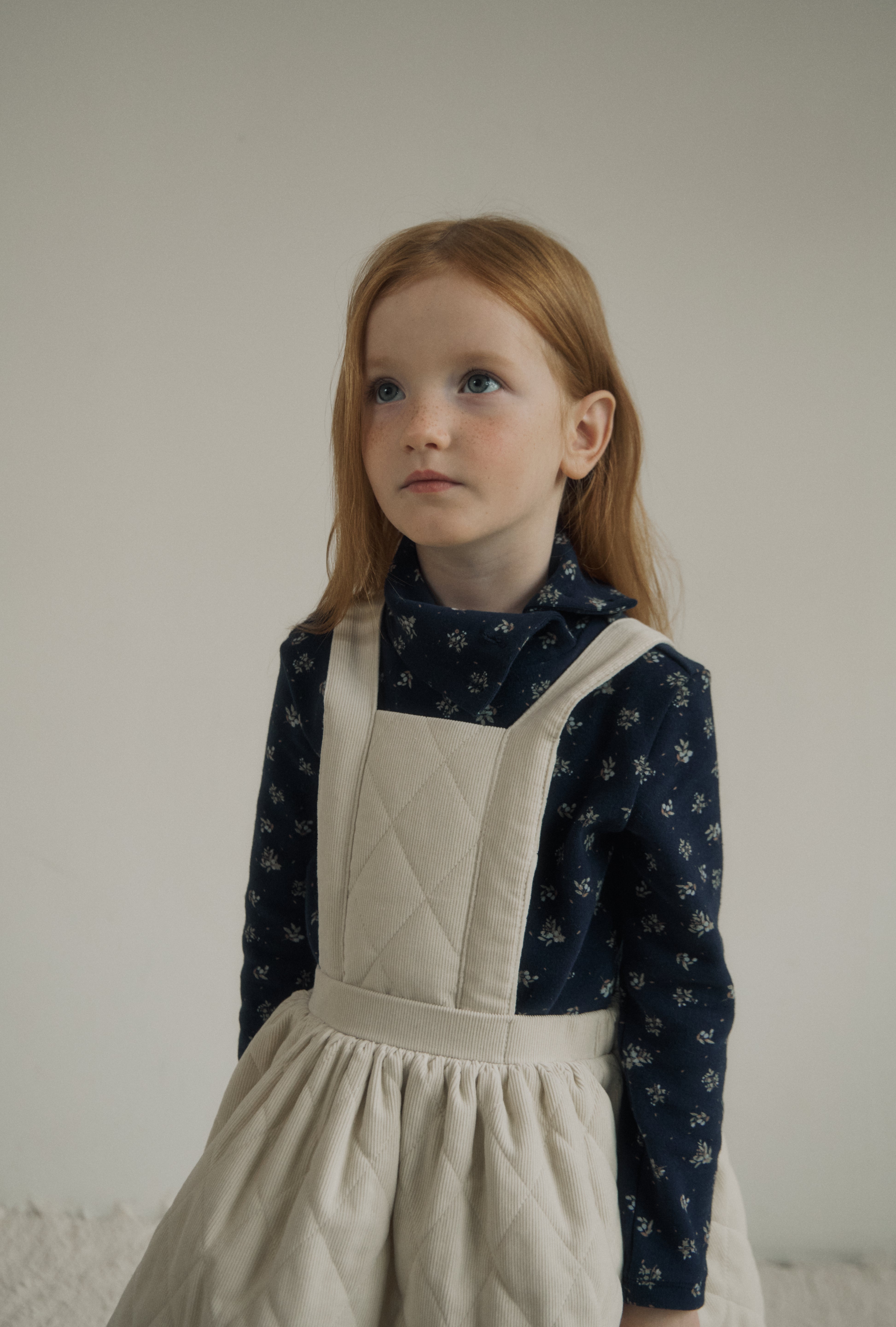 ［inné］Cloud quilted pinafore