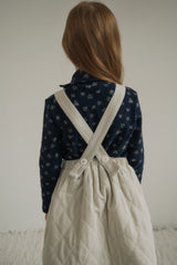 ［inné］Cloud quilted pinafore