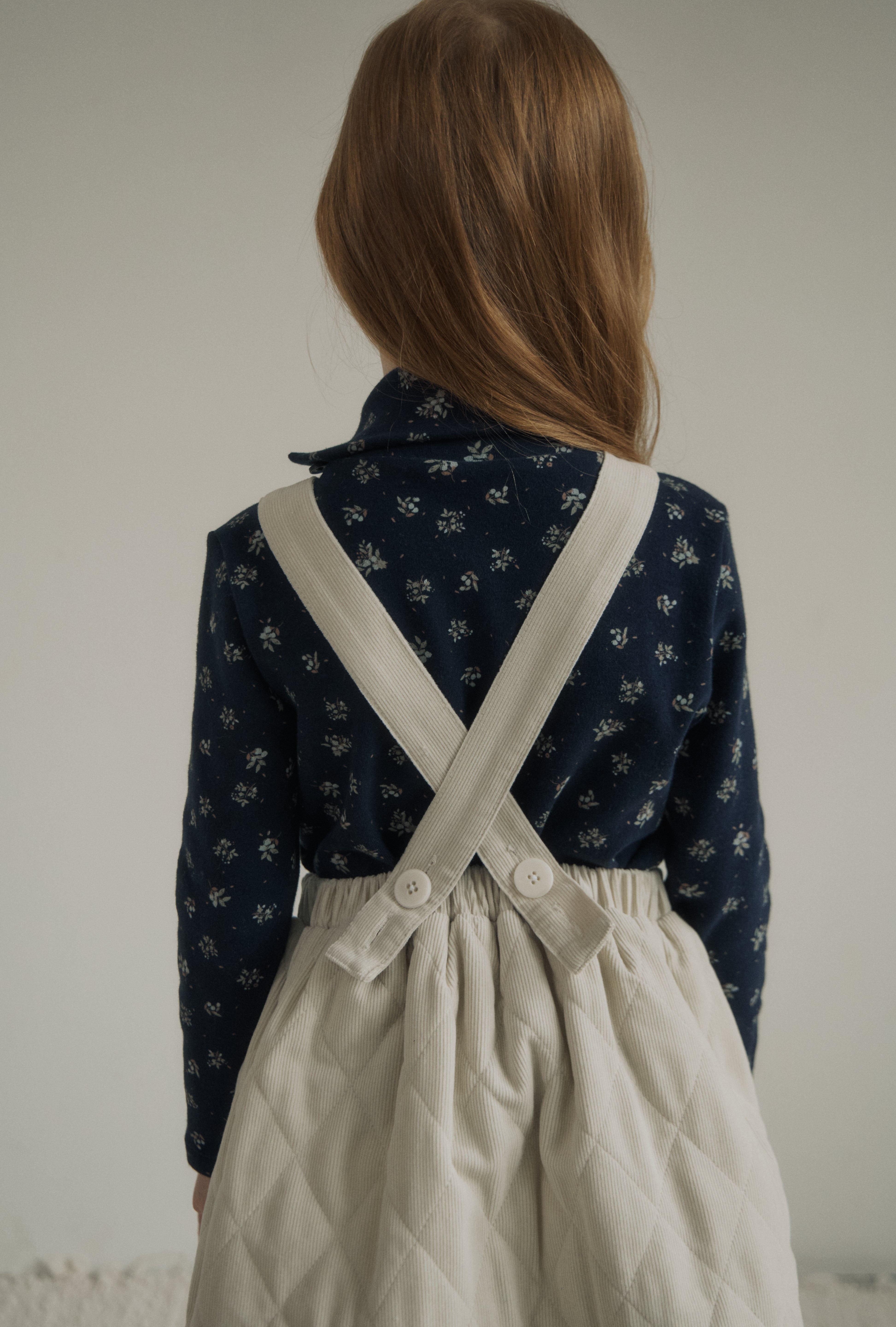 ［inné］Cloud quilted pinafore