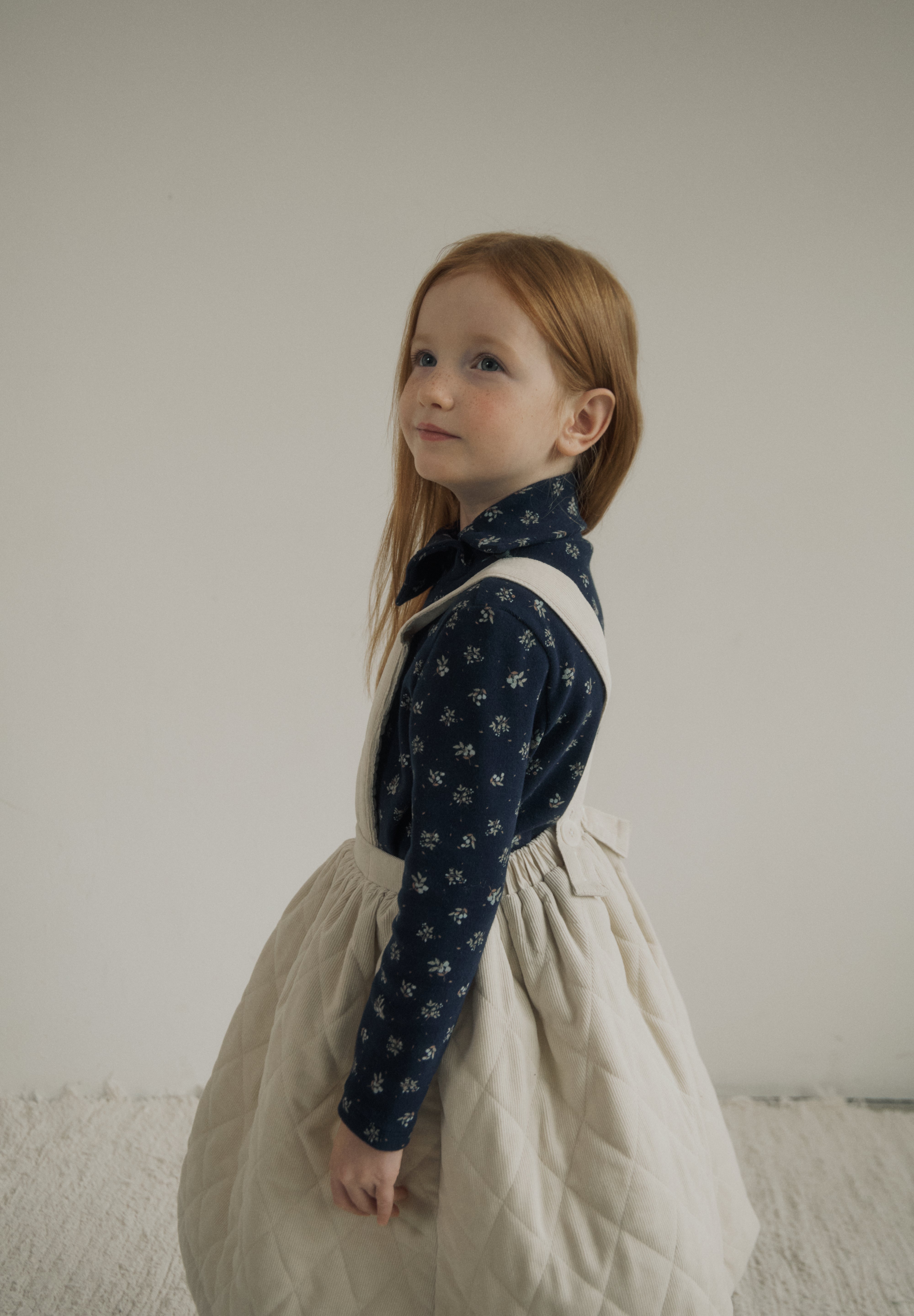 ［inné］Cloud quilted pinafore