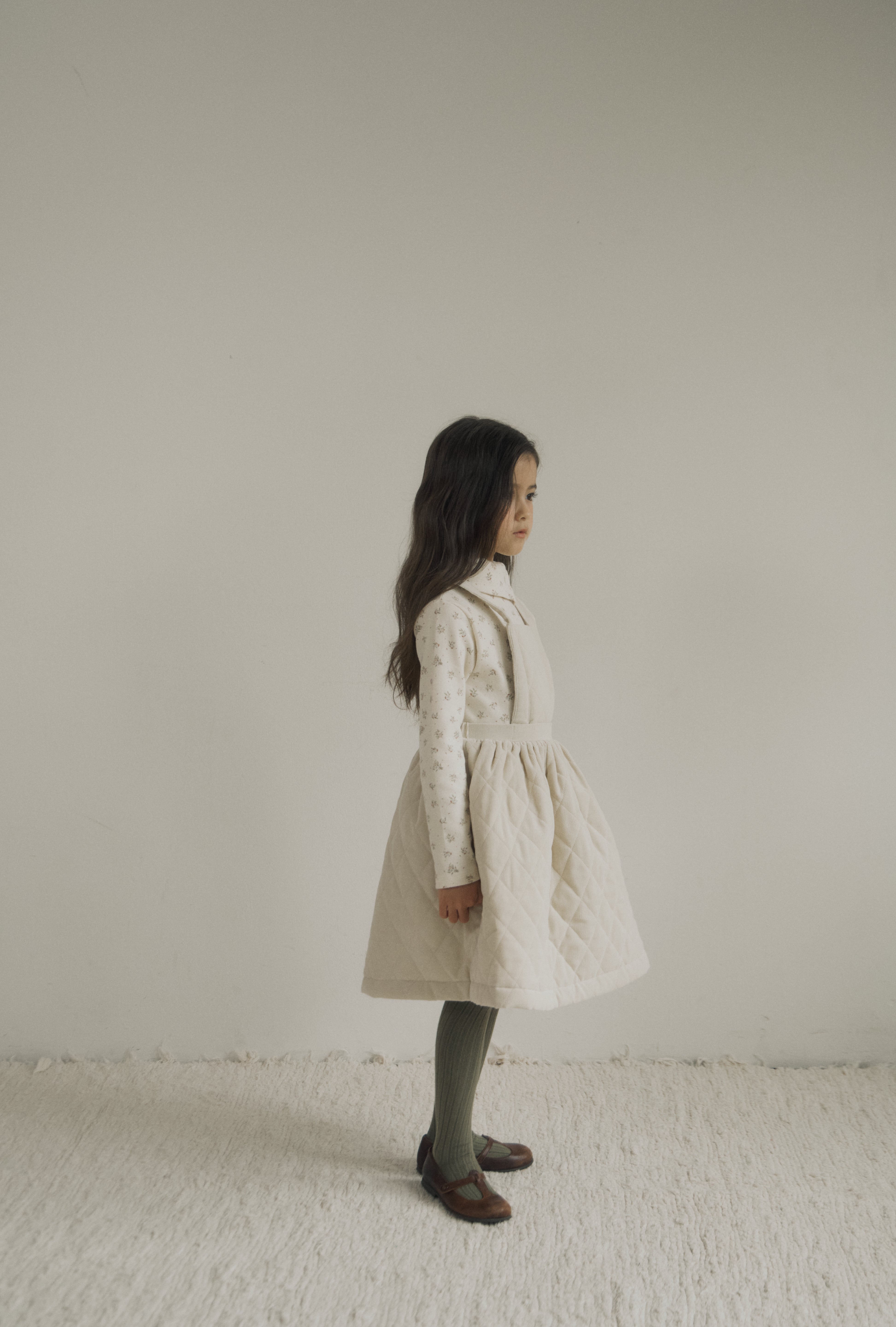 ［inné］Cloud quilted pinafore