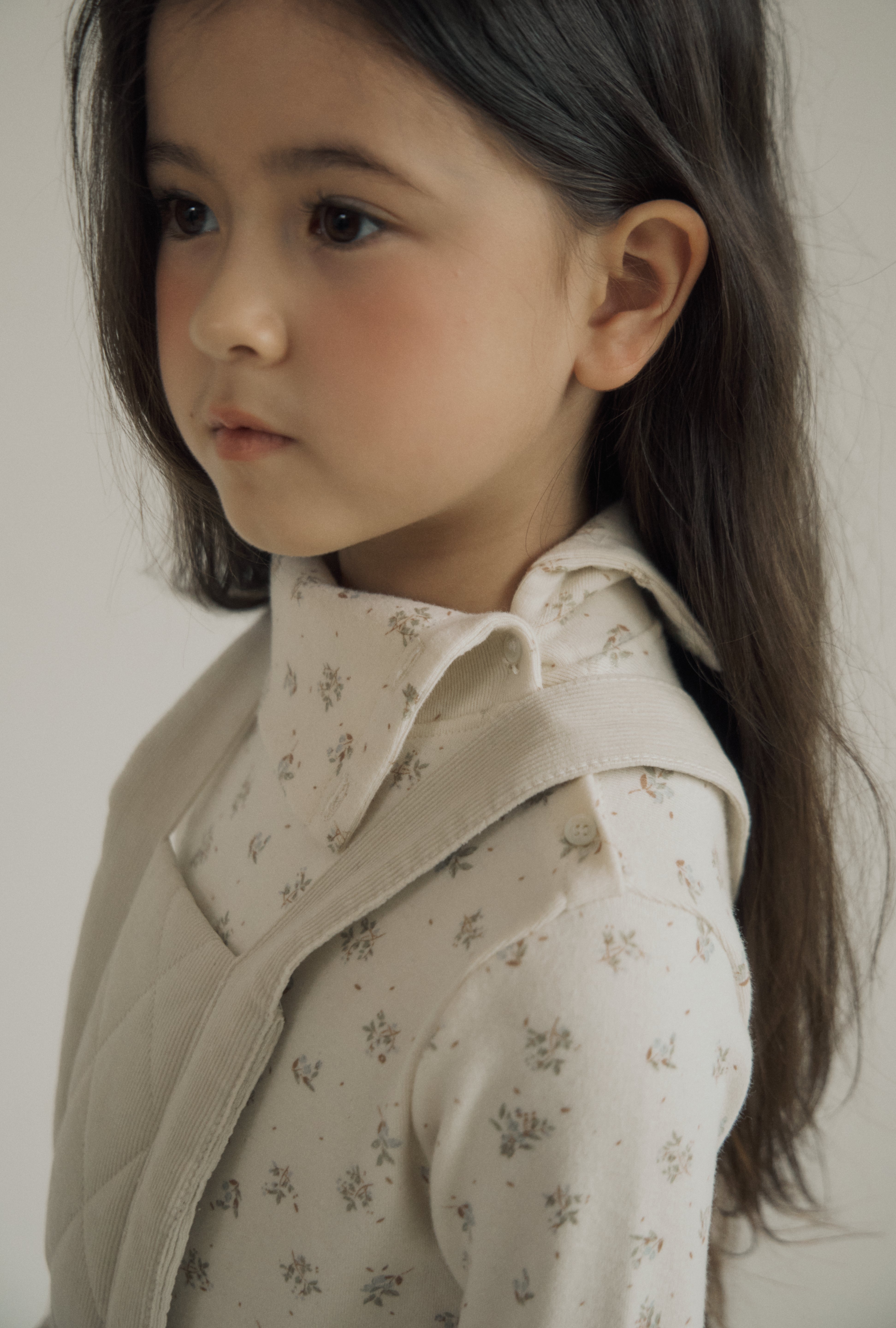 ［inné］Cloud quilted pinafore