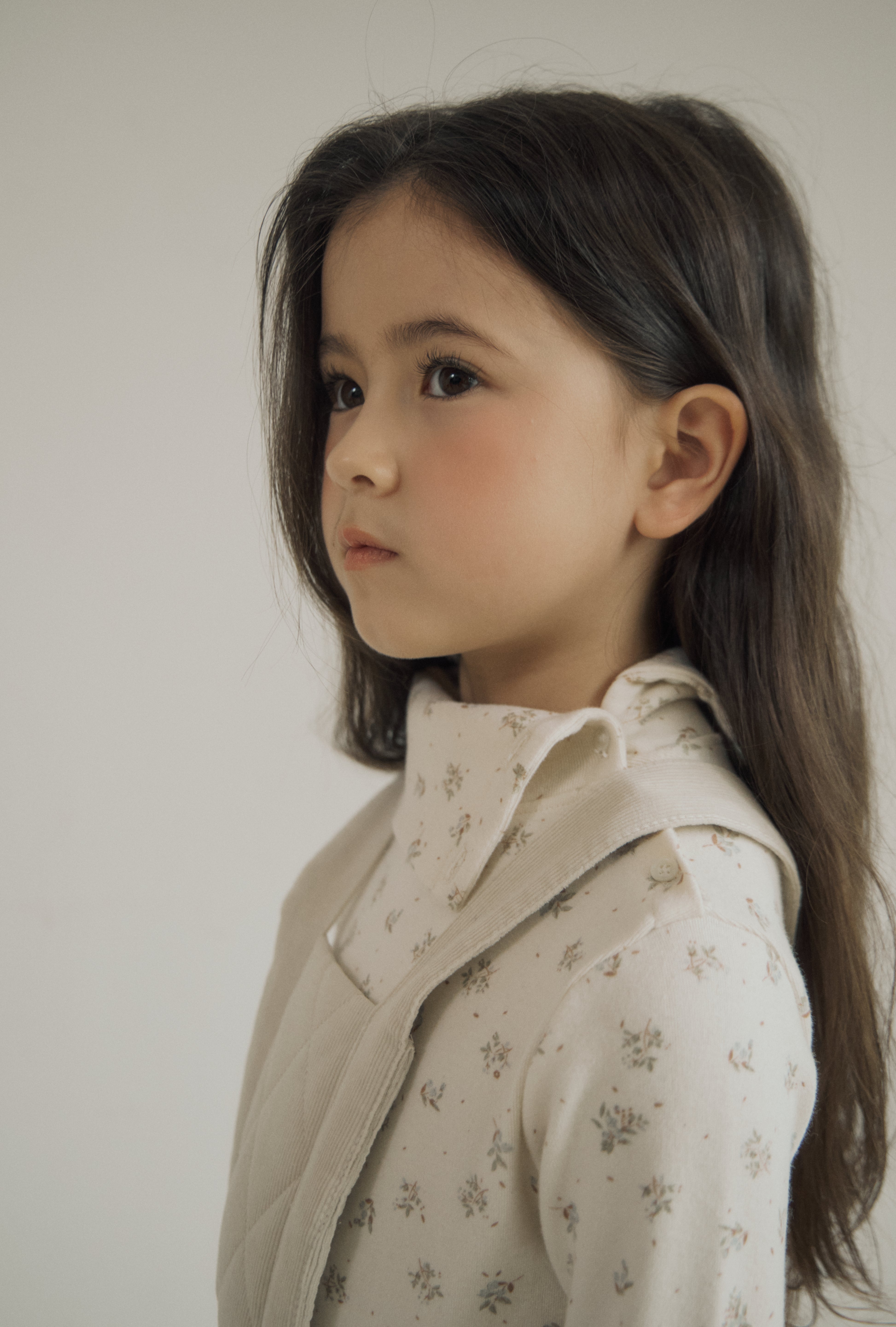 ［inné］Cloud quilted pinafore