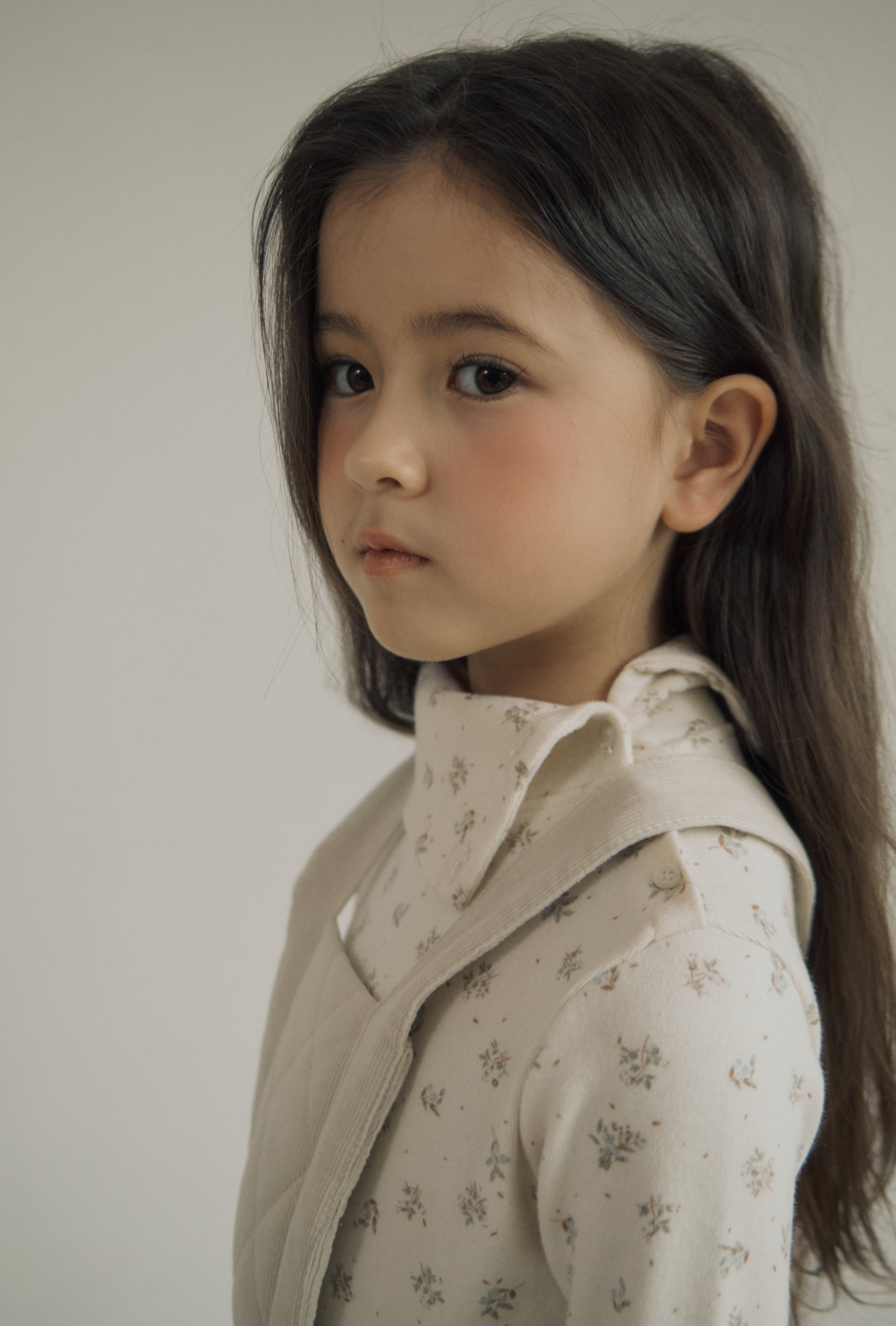 ［inné］Cloud quilted pinafore