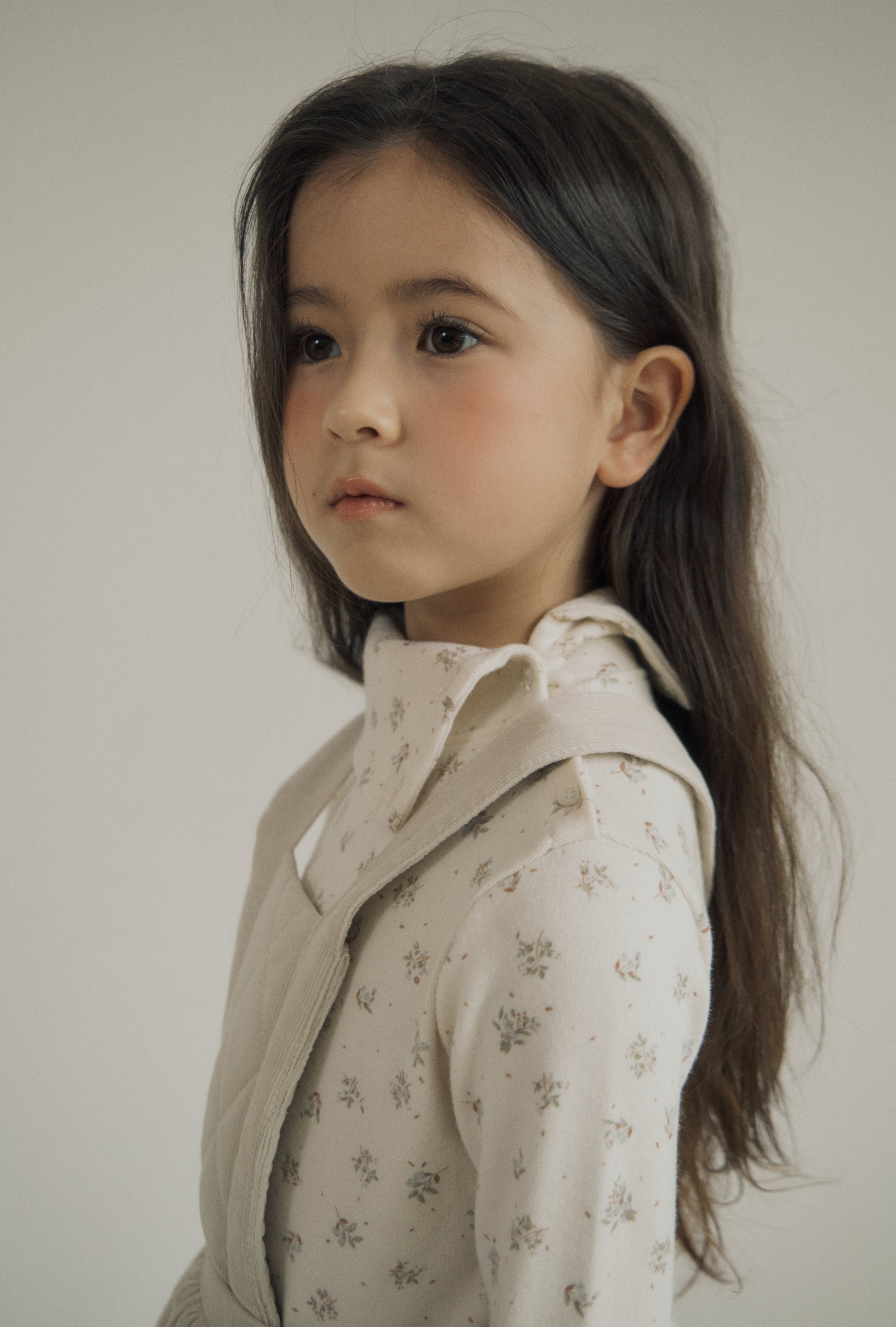 ［inné］Cloud quilted pinafore