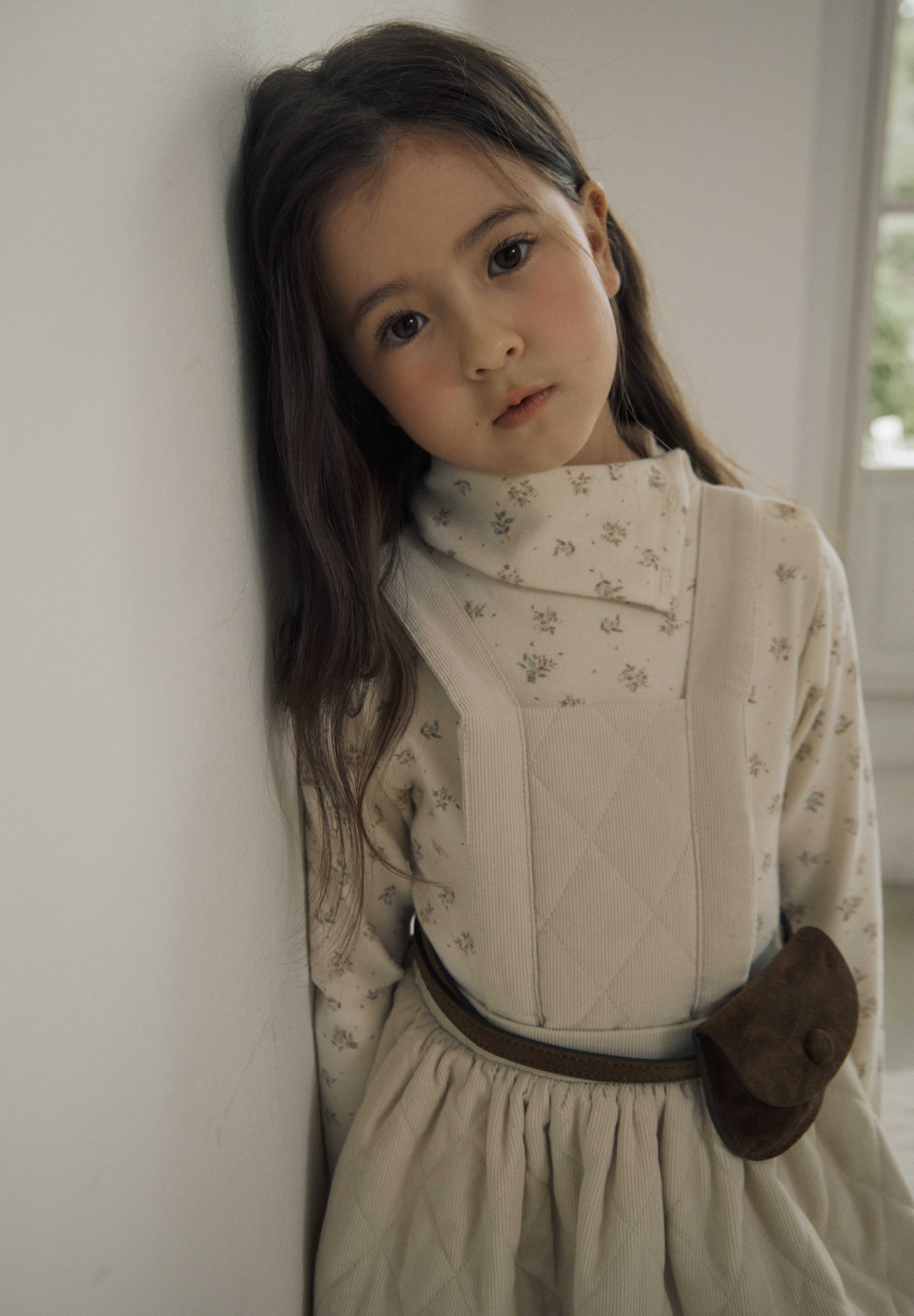 ［inné］Cloud quilted pinafore