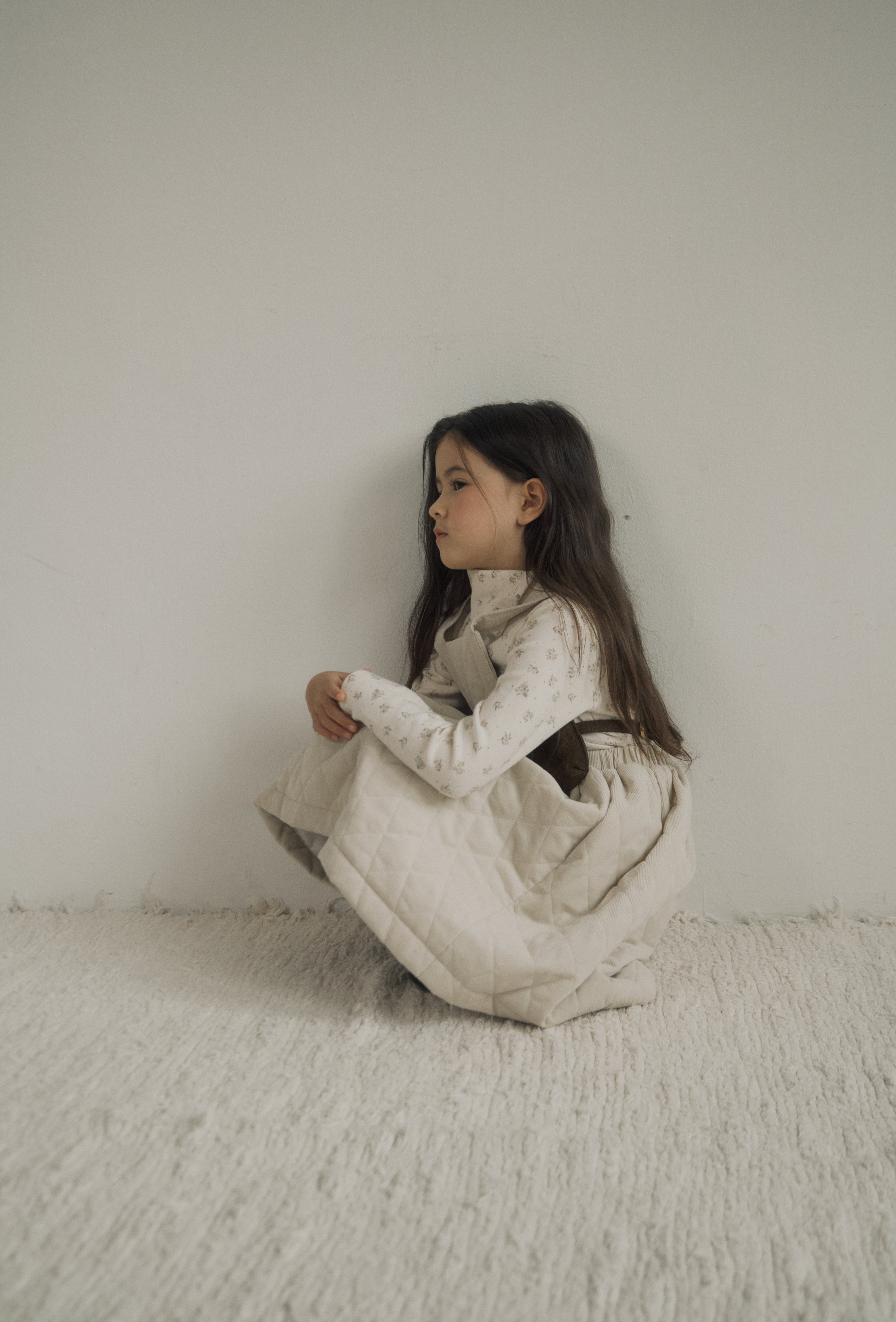 ［inné］Cloud quilted pinafore