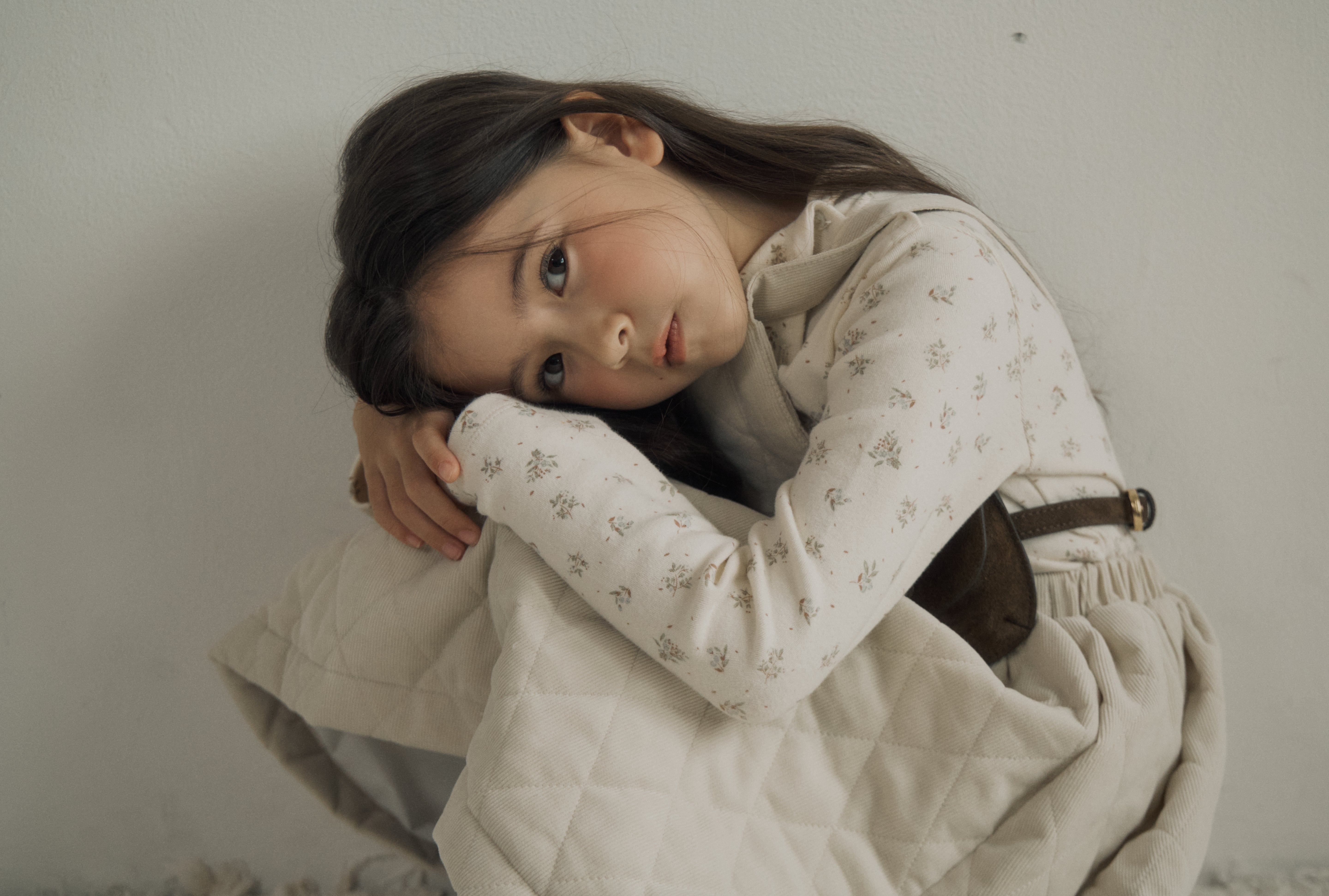 ［inné］Cloud quilted pinafore