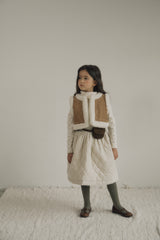 ［inné］ Suede reversible fur vest