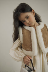 ［inné］ Suede reversible fur vest