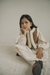 ［inné］ Suede reversible fur vest