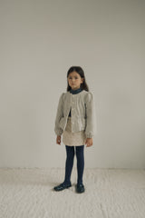 ［inné］Bloom padding jacket (misty)