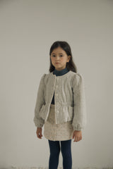 ［inné］Bloom padding jacket (misty)