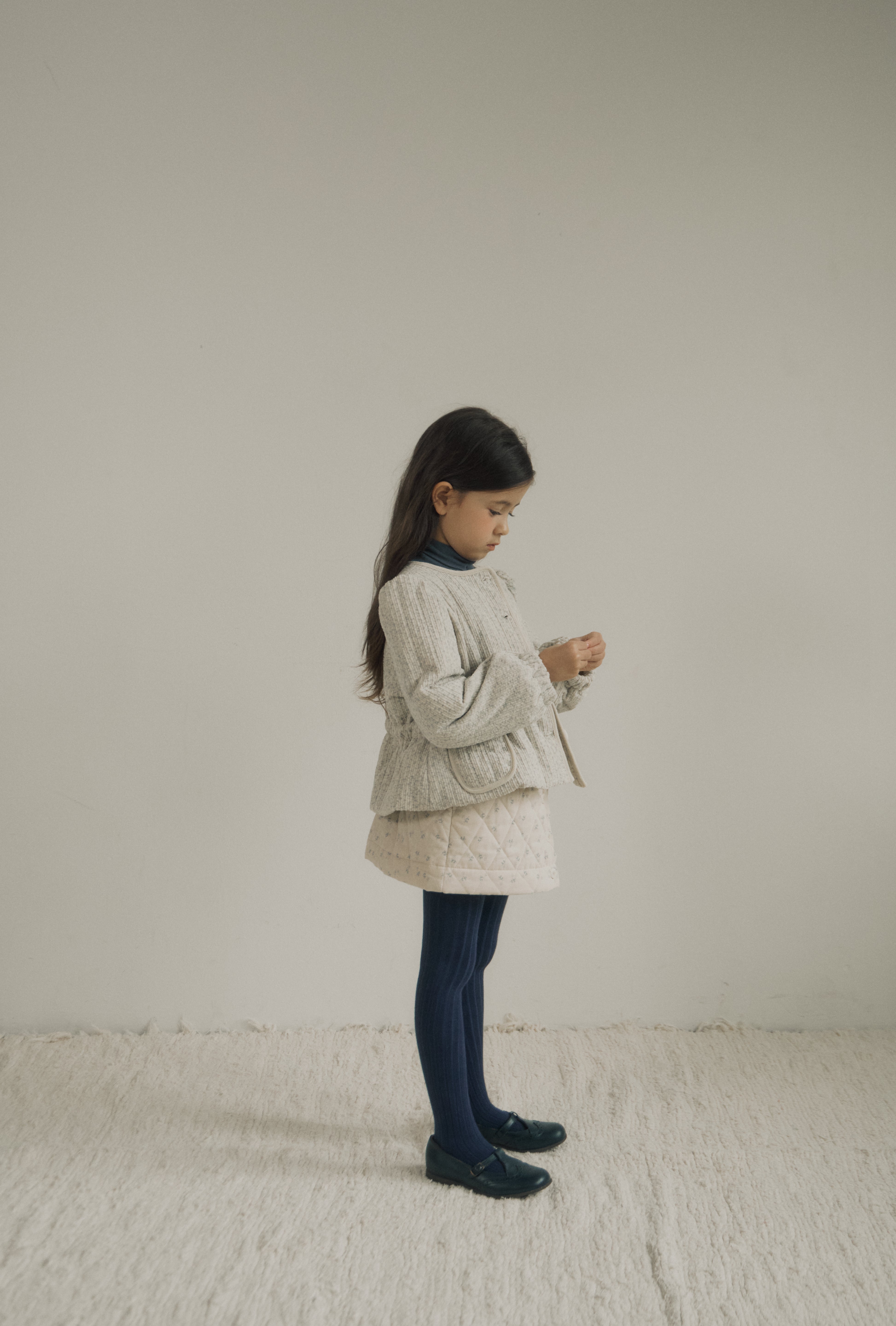 ［inné］Bloom padding jacket (misty)