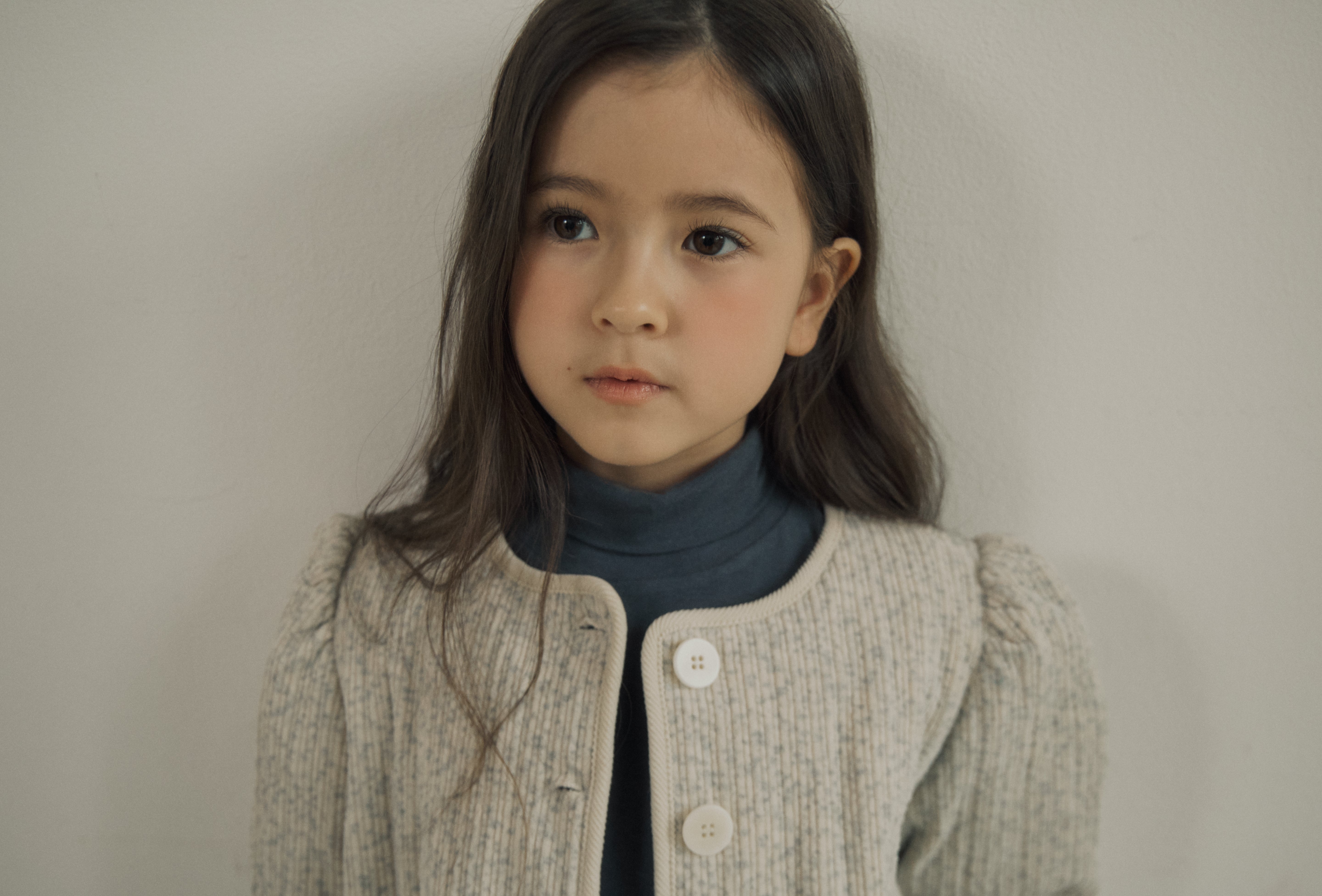 ［inné］Bloom padding jacket (misty)