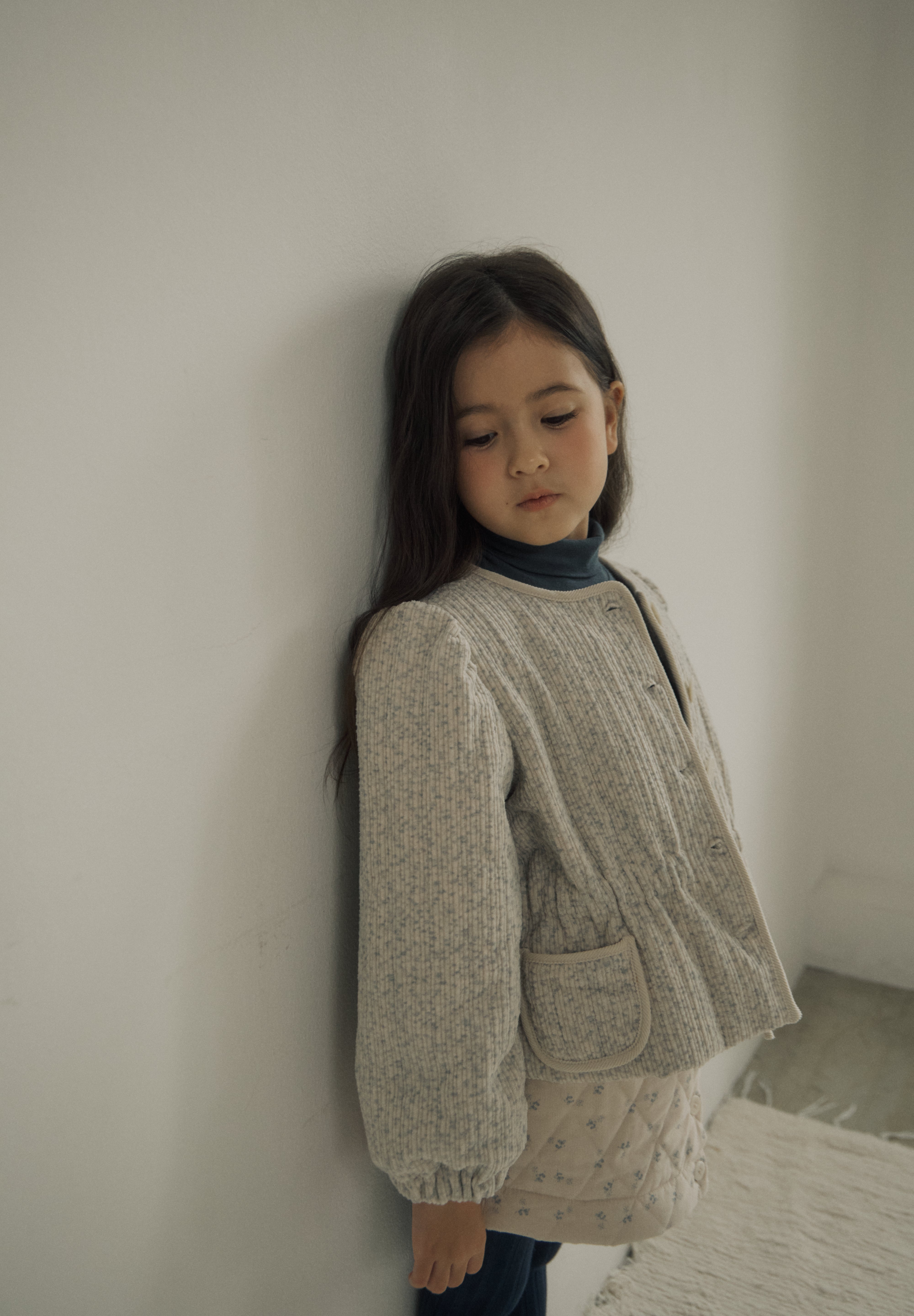 ［inné］Bloom padding jacket (misty)