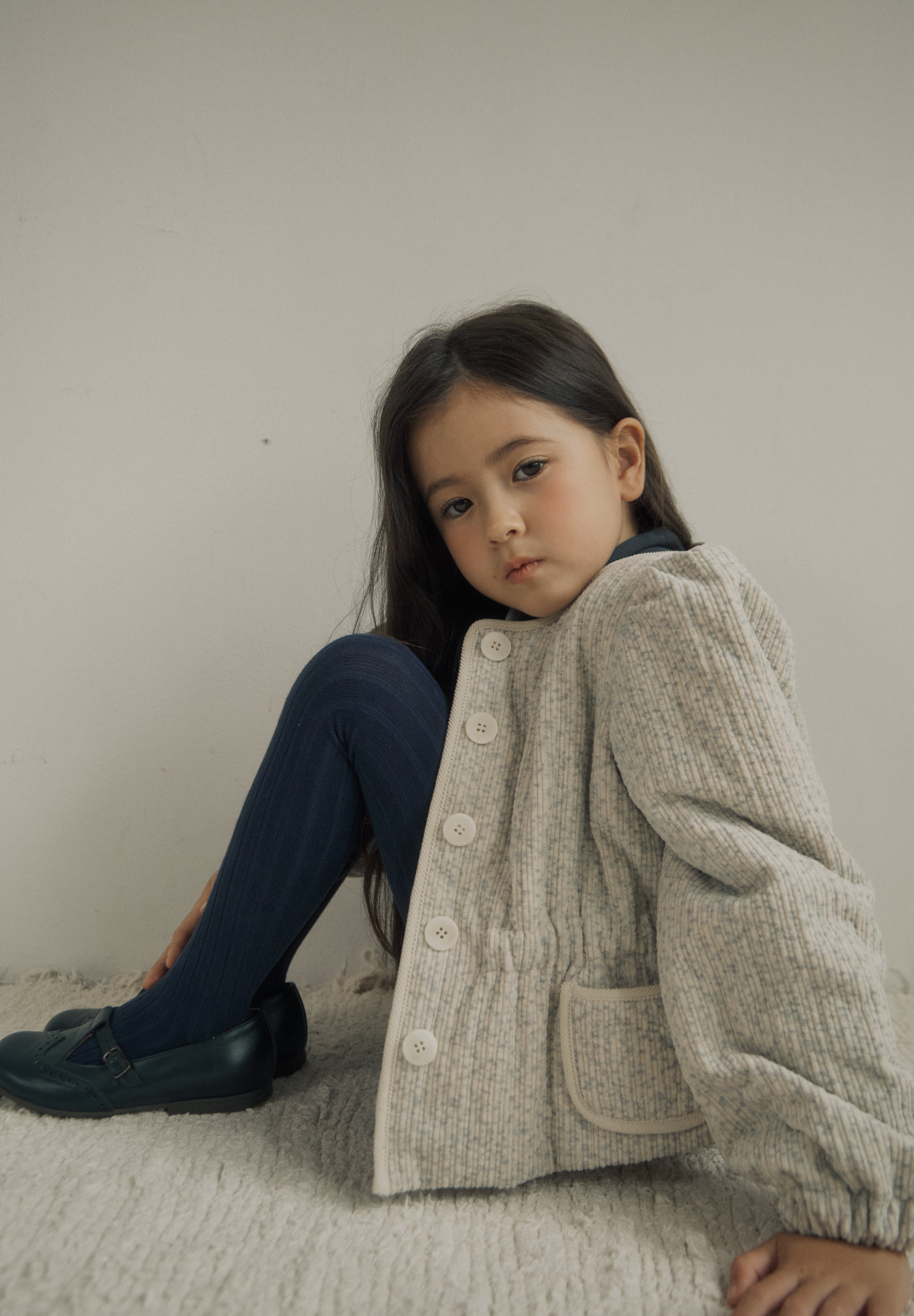 ［inné］Bloom padding jacket (misty)