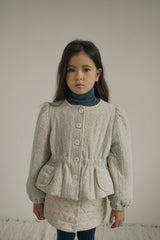 ［inné］Bloom padding jacket (misty)