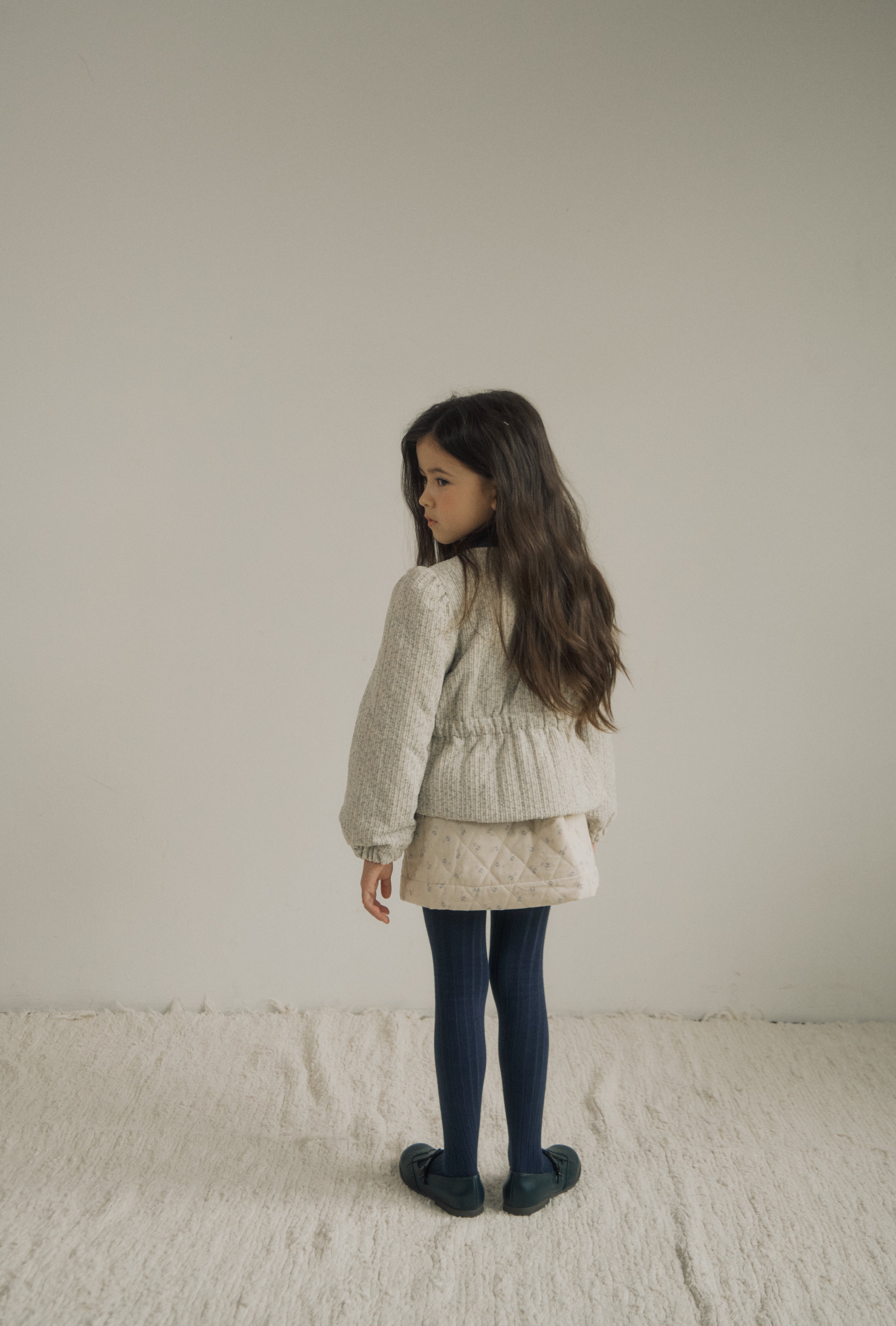 ［inné］Bloom padding jacket (misty)