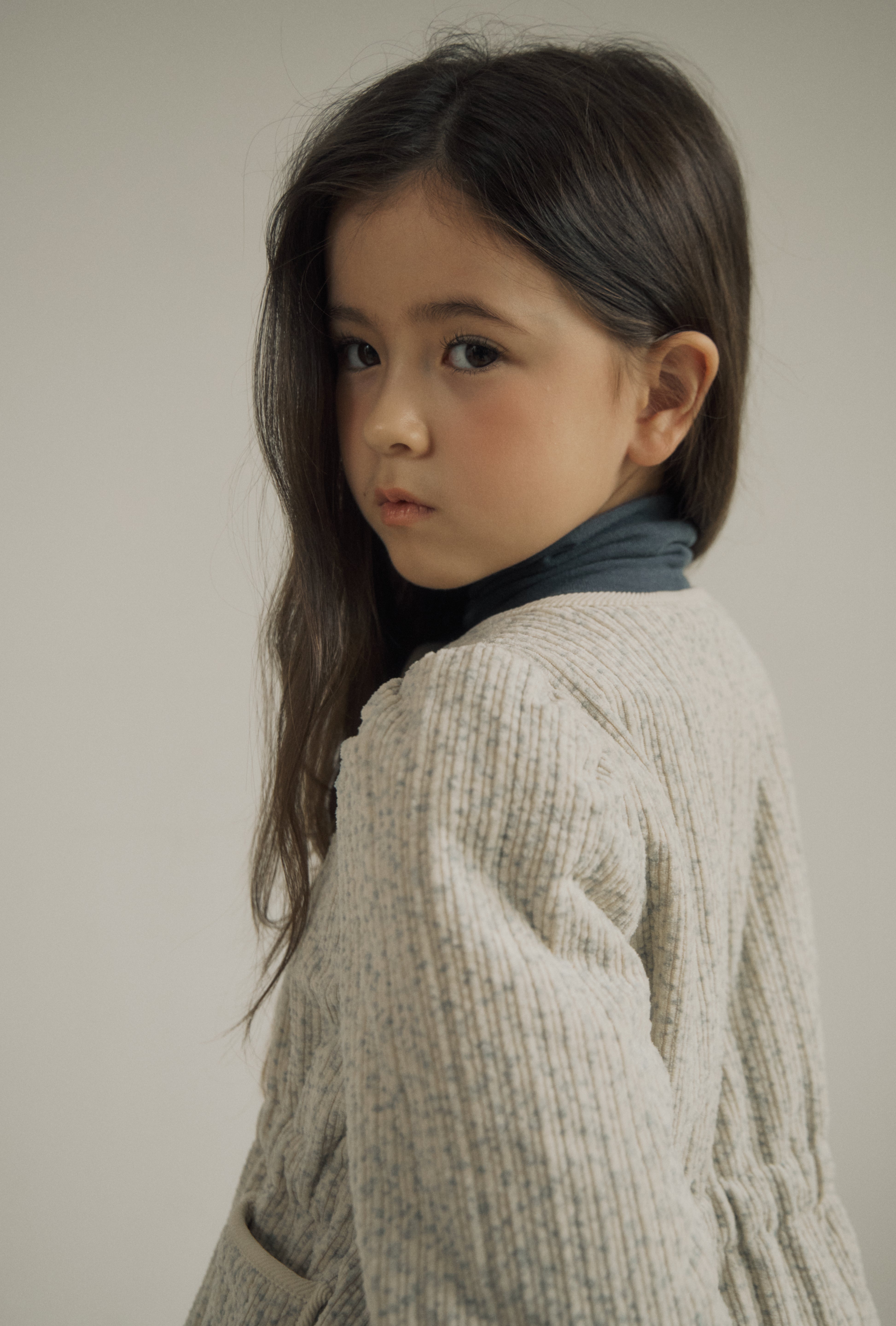 ［inné］Bloom padding jacket (misty)