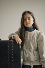 ［inné］Bloom padding jacket (misty)