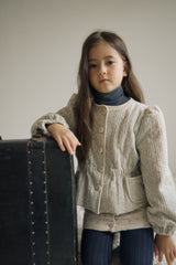 ［inné］Bloom padding jacket (misty)