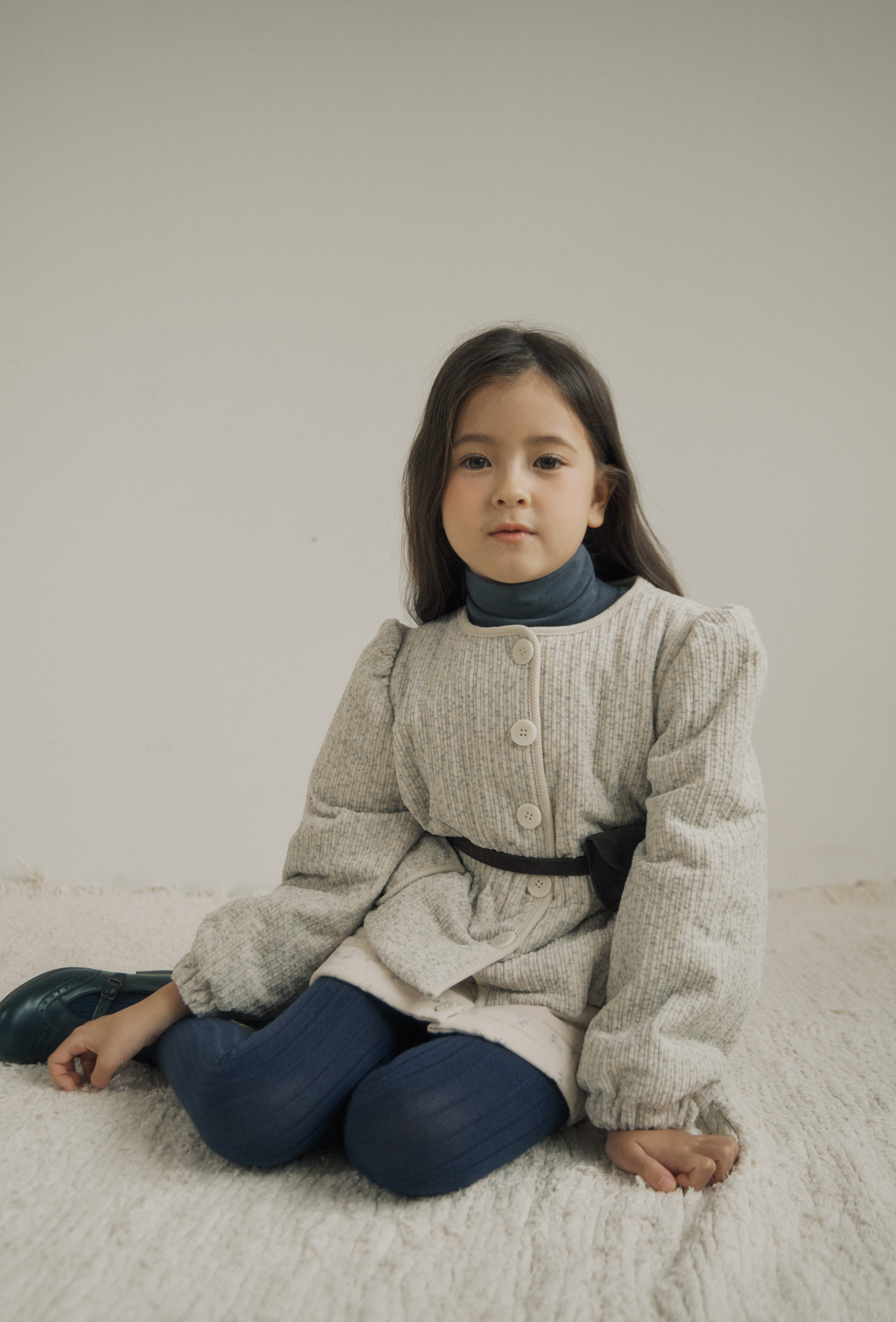 ［inné］Bloom padding jacket (misty)