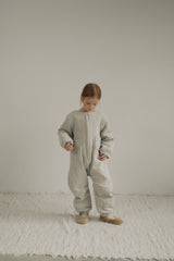 ［inné］Bloom padding suit (misty)