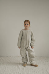 ［inné］Bloom padding suit (misty)