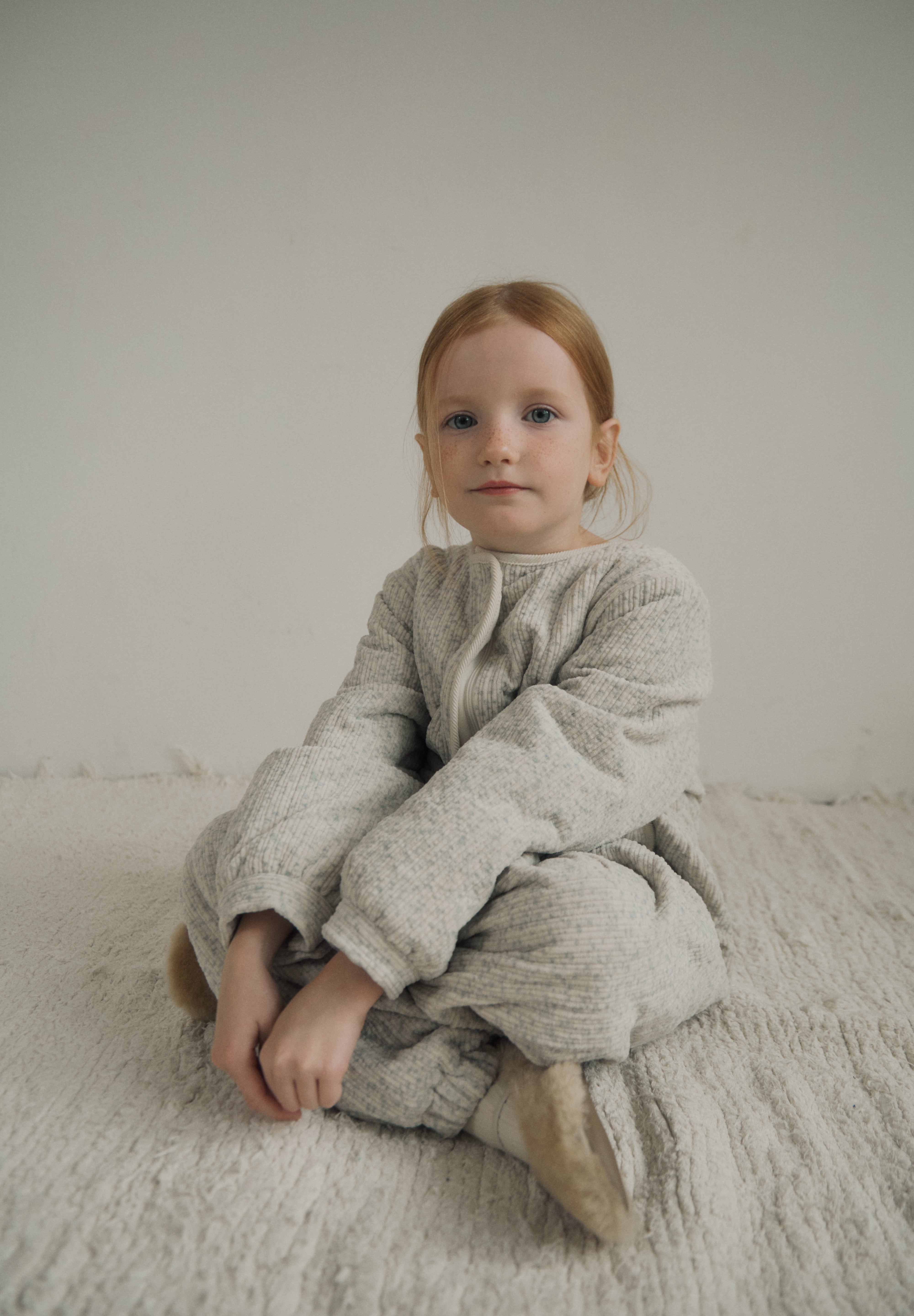 ［inné］Bloom padding suit (misty)